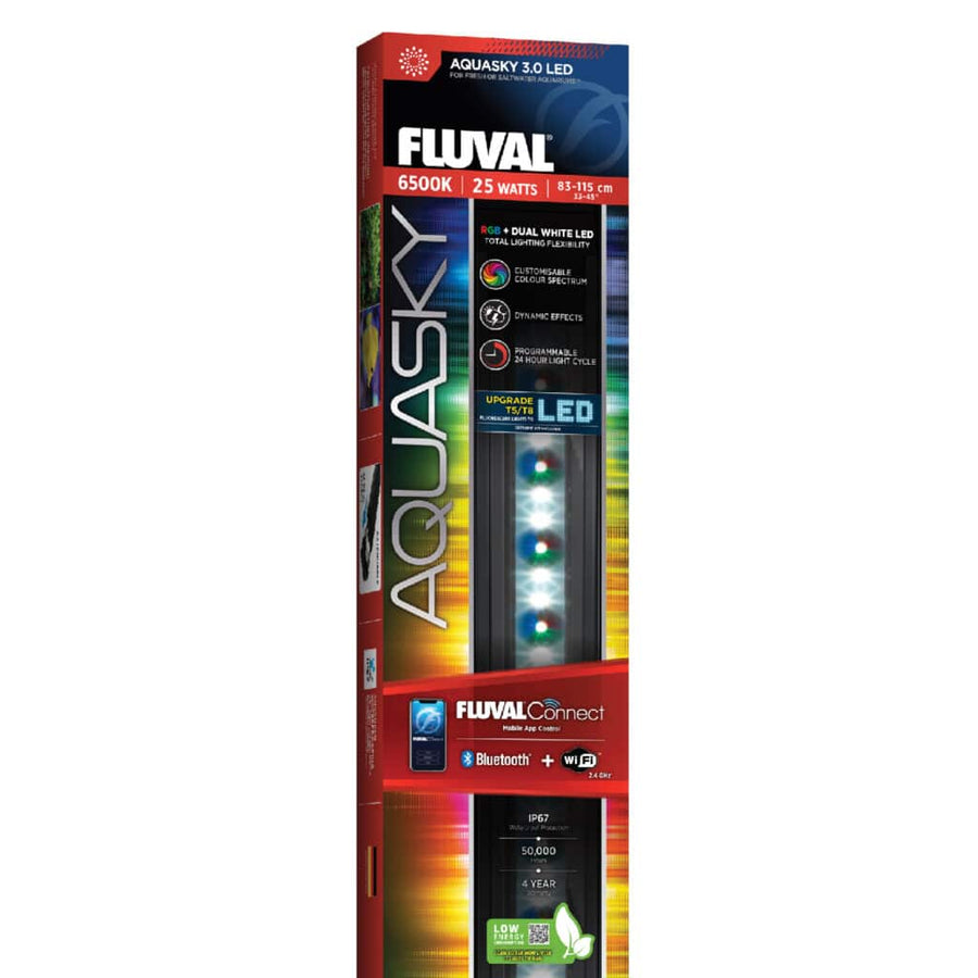 Fluval - Iluminación AquaSky LED RGB 3.0 de 25W (83,5-114,9 cm)