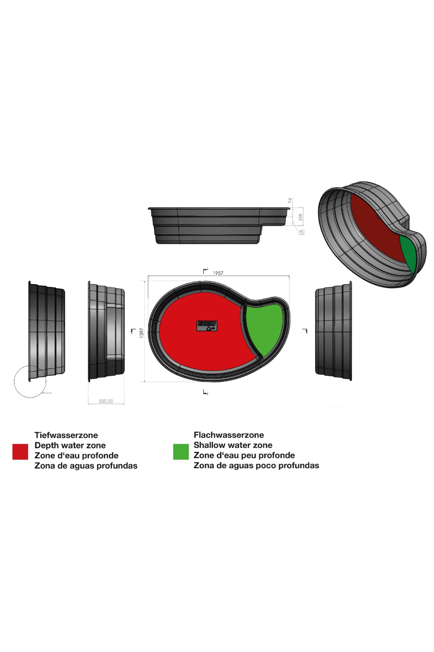 EHEIM - Estanque LAKE de 800 litros