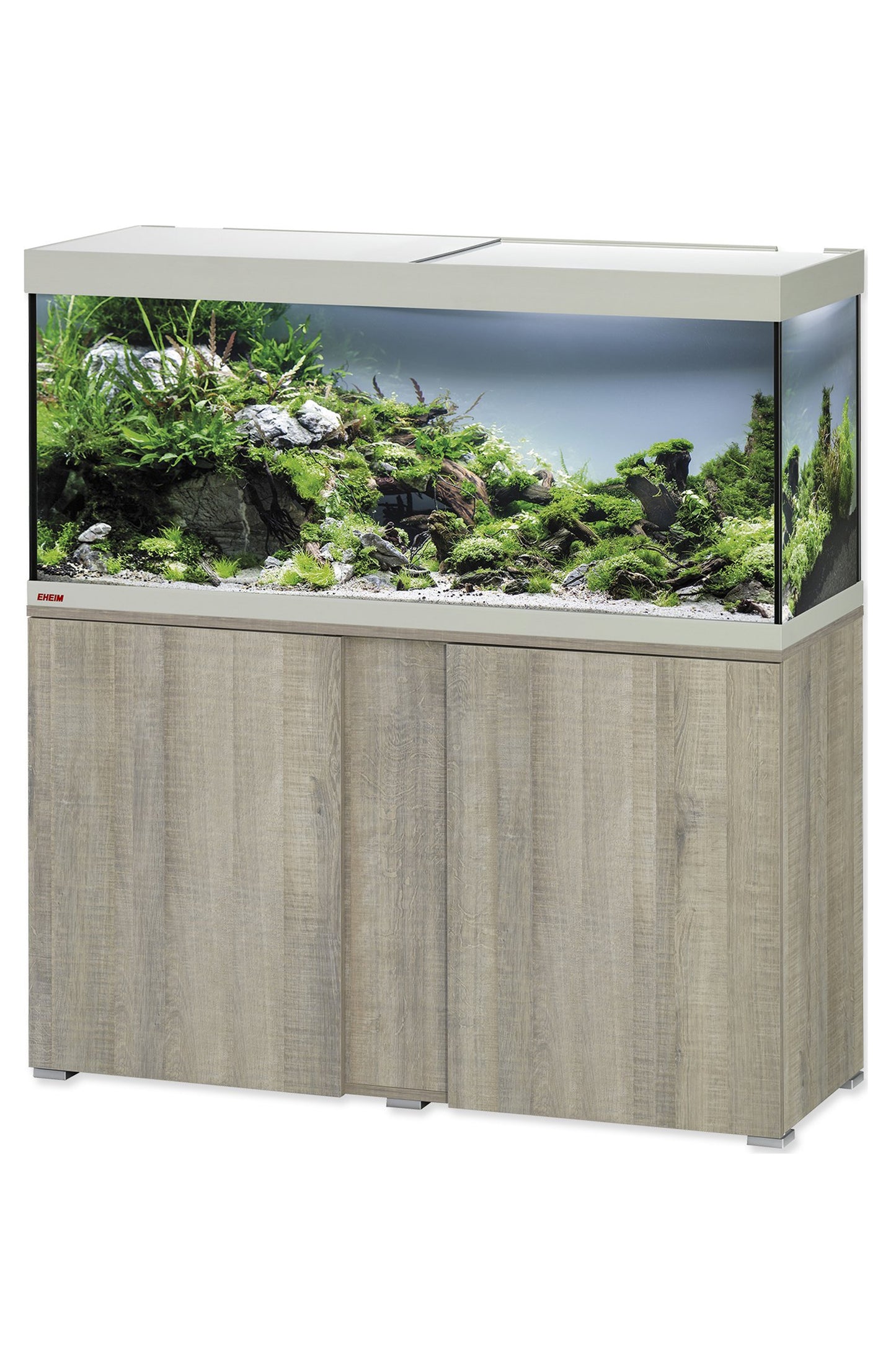 Acuario EHEIM VIVALINE LED 240 litros con mueble Roble gris