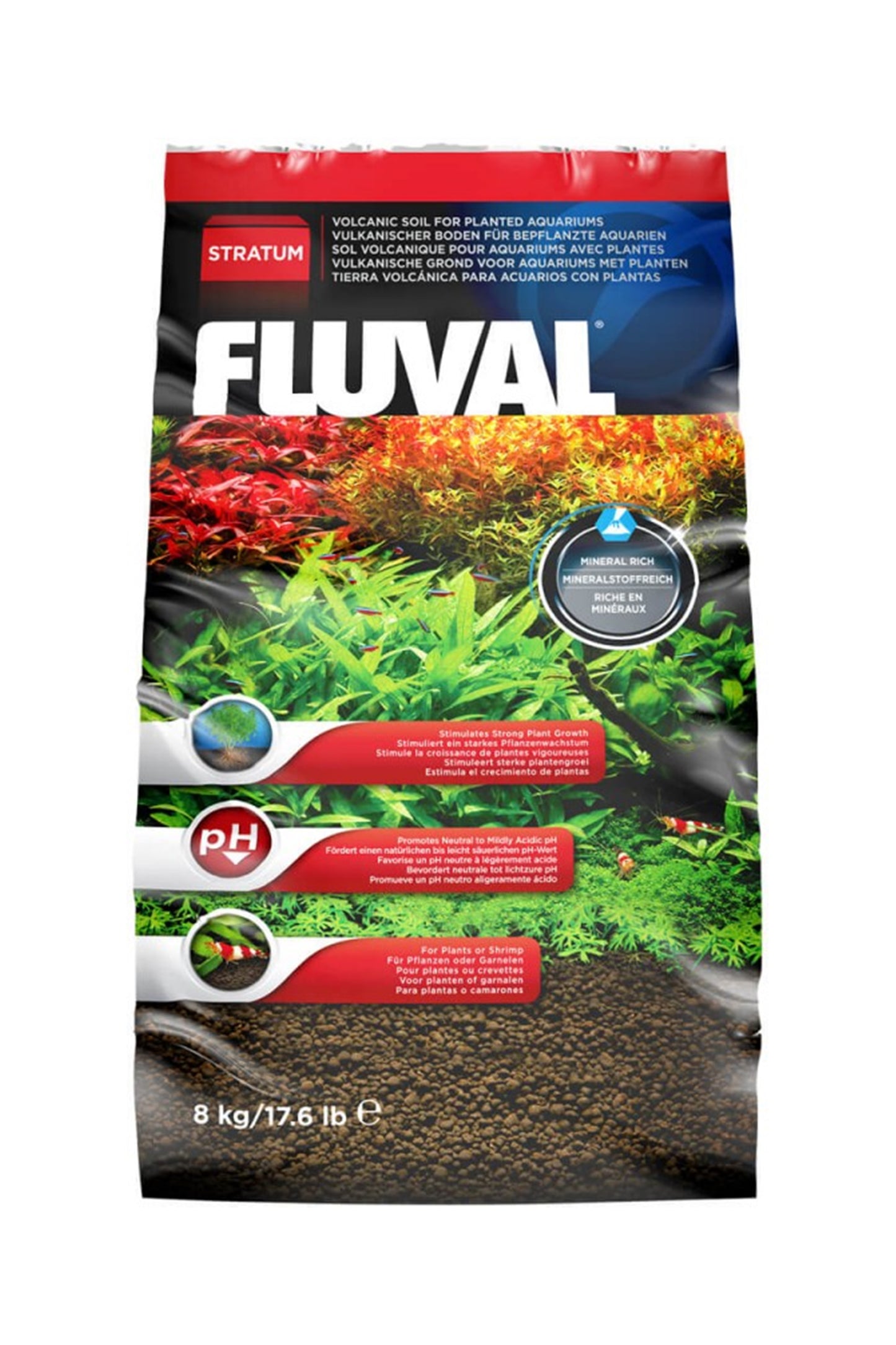 Fluval - Sustrato Stratum de 8 kg