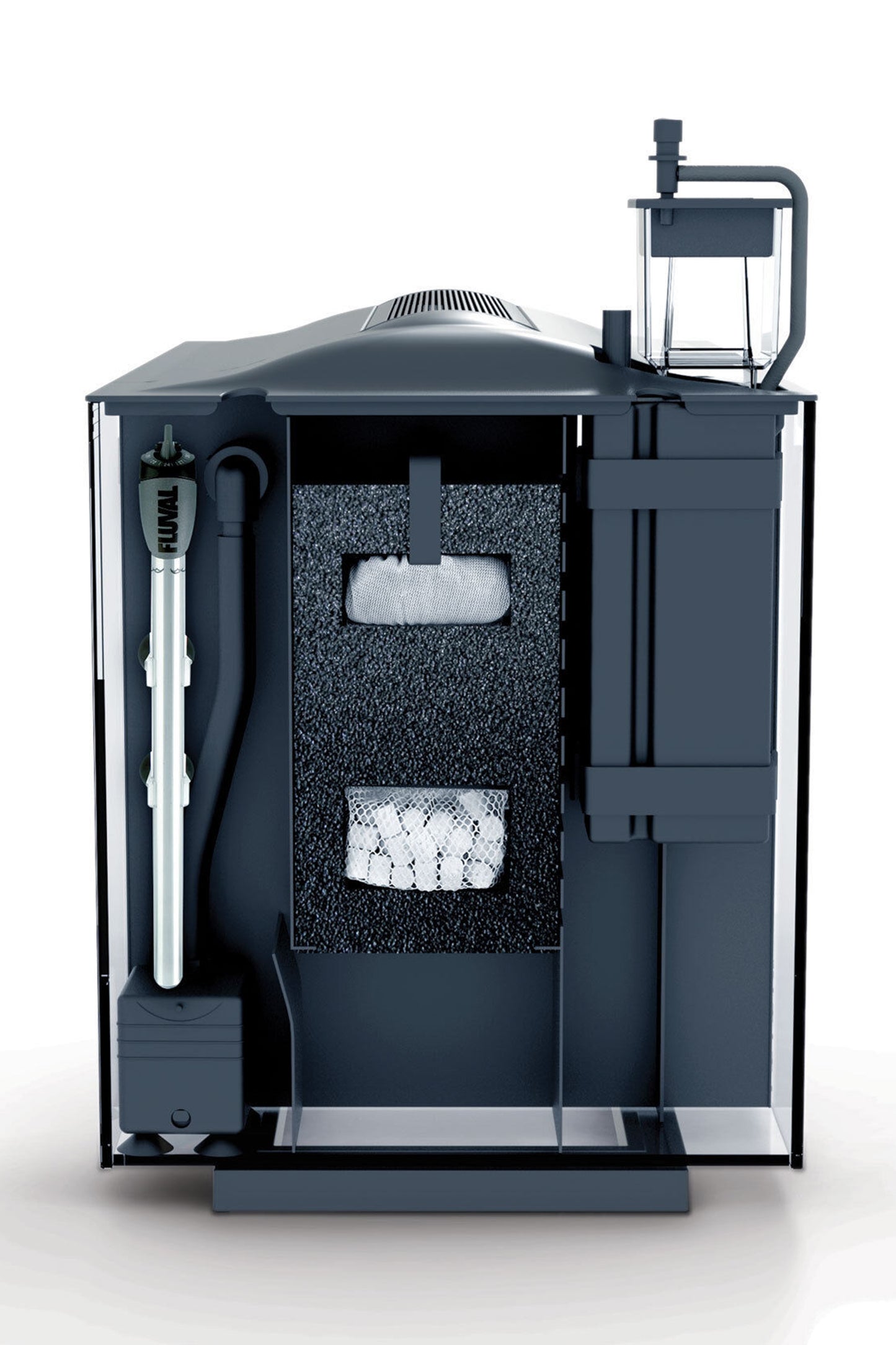 Acuario Marino FLUVAL EVO de 52 litros en Negro