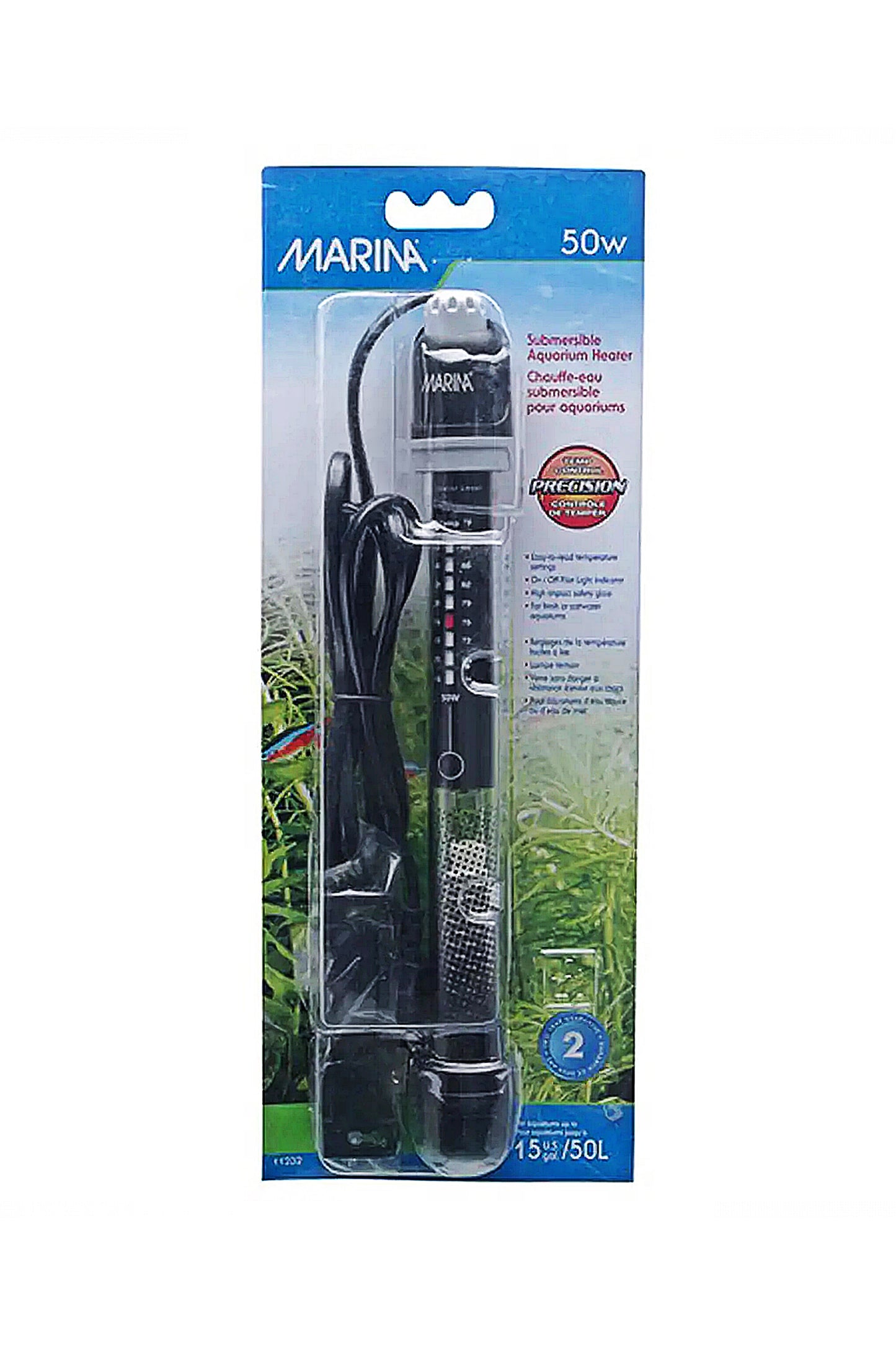 Marina - Calentador Sumergible, 50W, 26cm