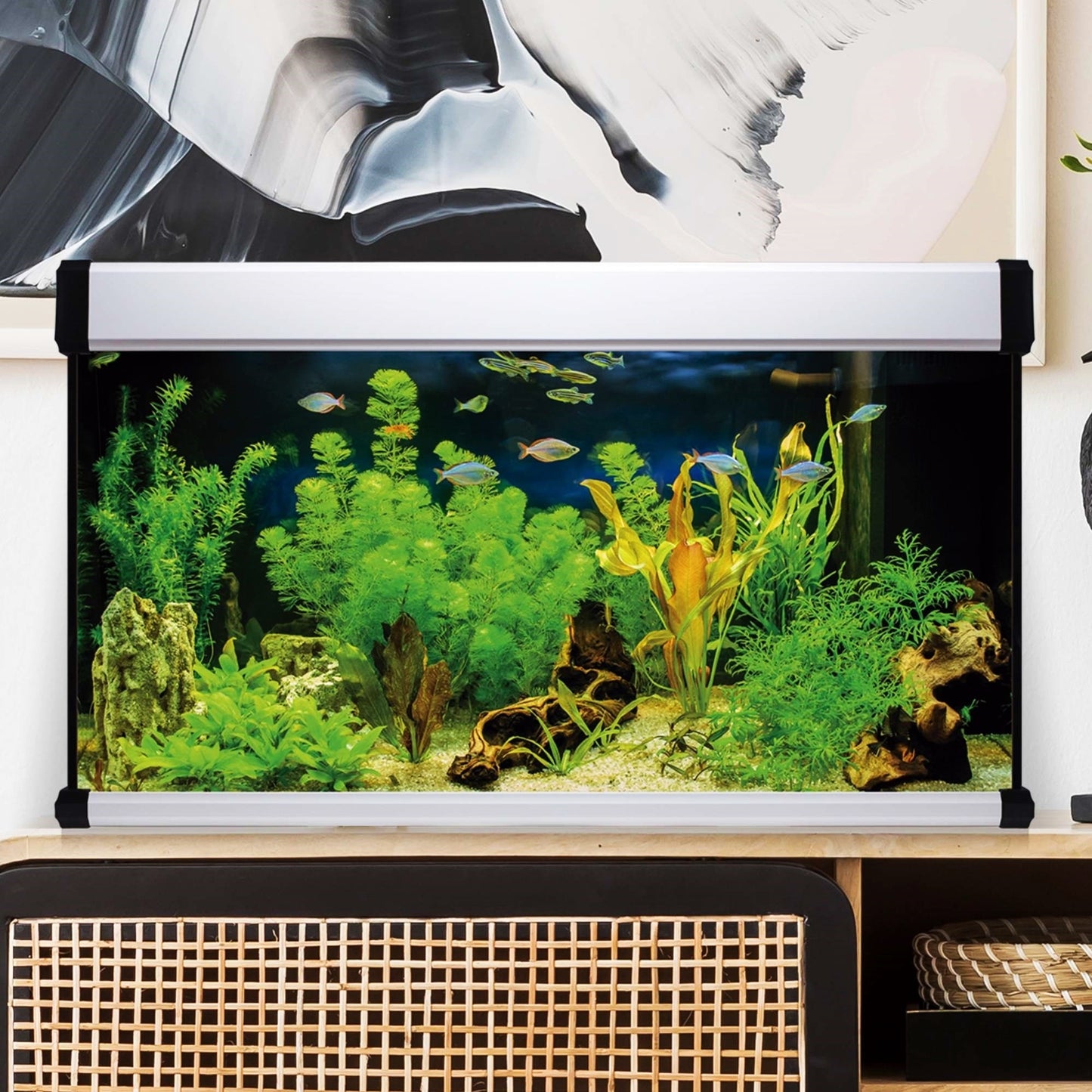 Kit AquaLUX PRO 100 - Acuario de 100 litros Blanco