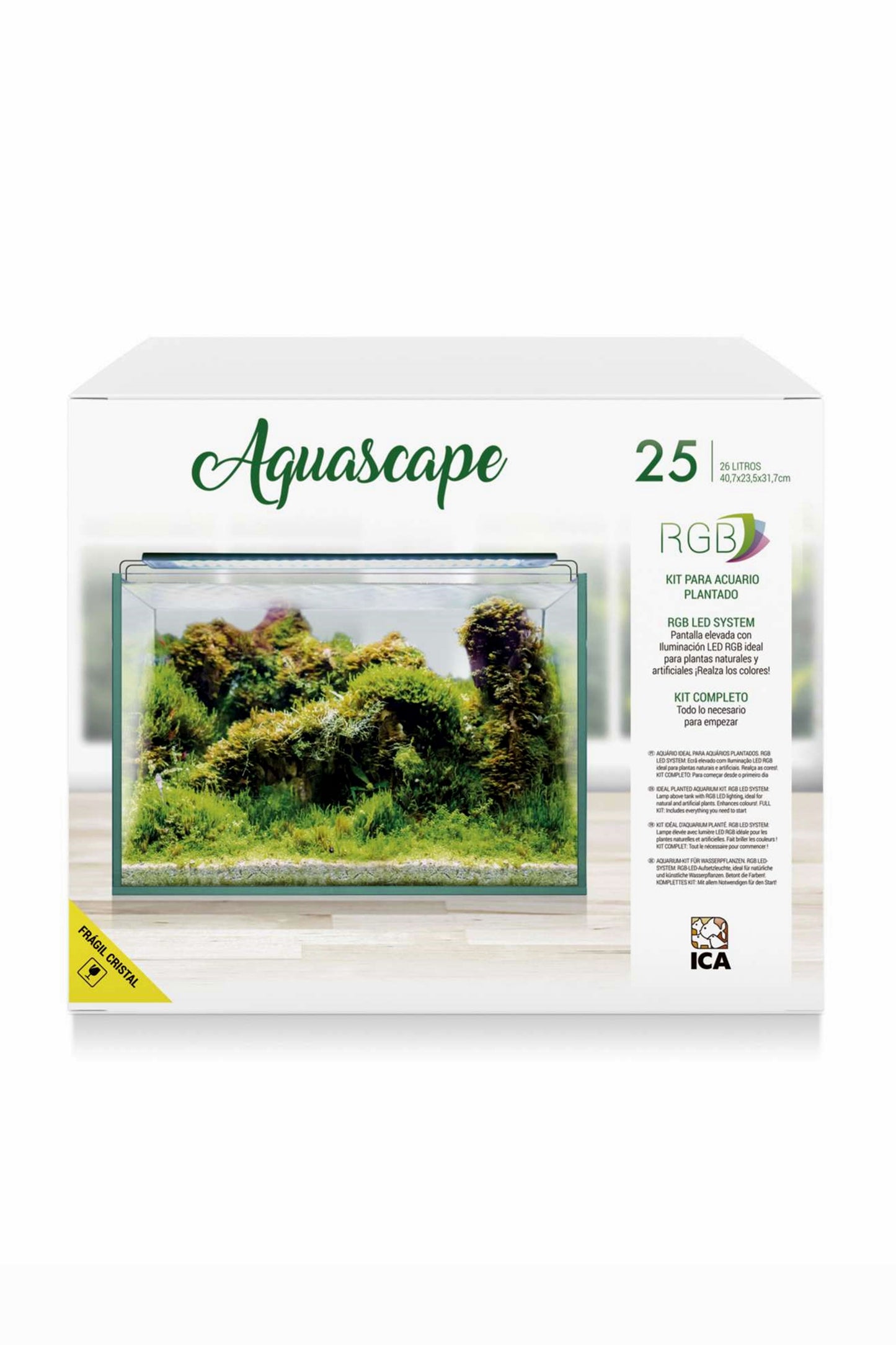 Acuario Kit AquaScape RGB 25 de 26 litros
