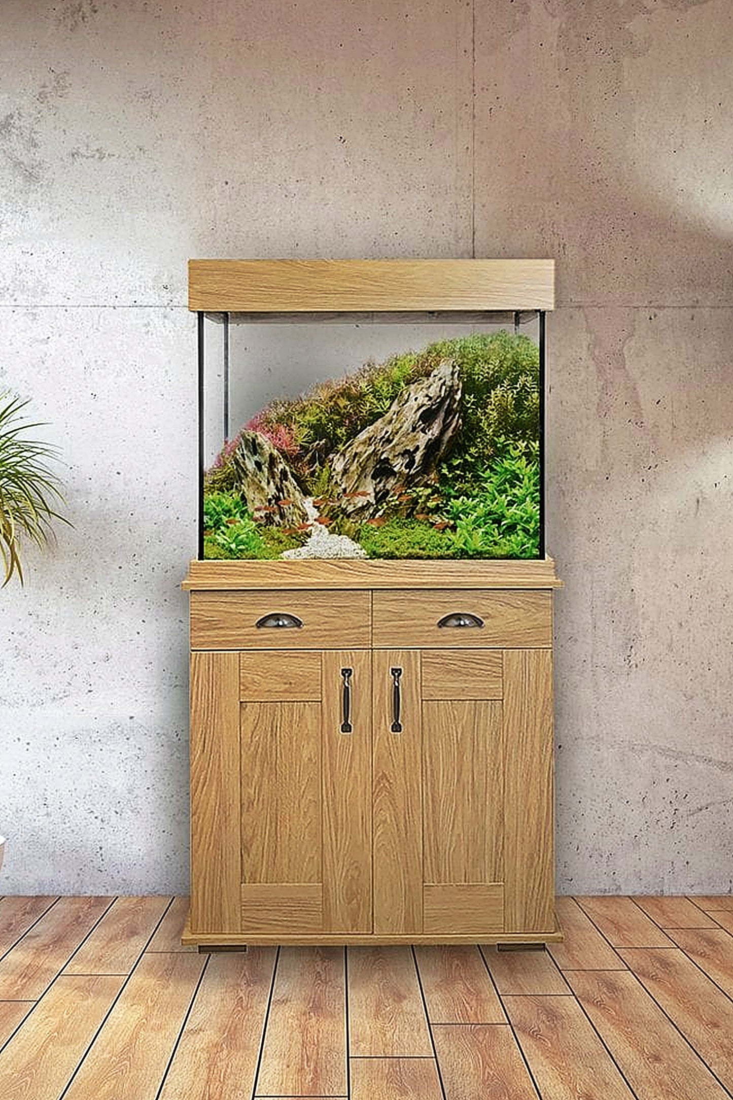 Acuario Fluval Shaker 168 litros en Roble