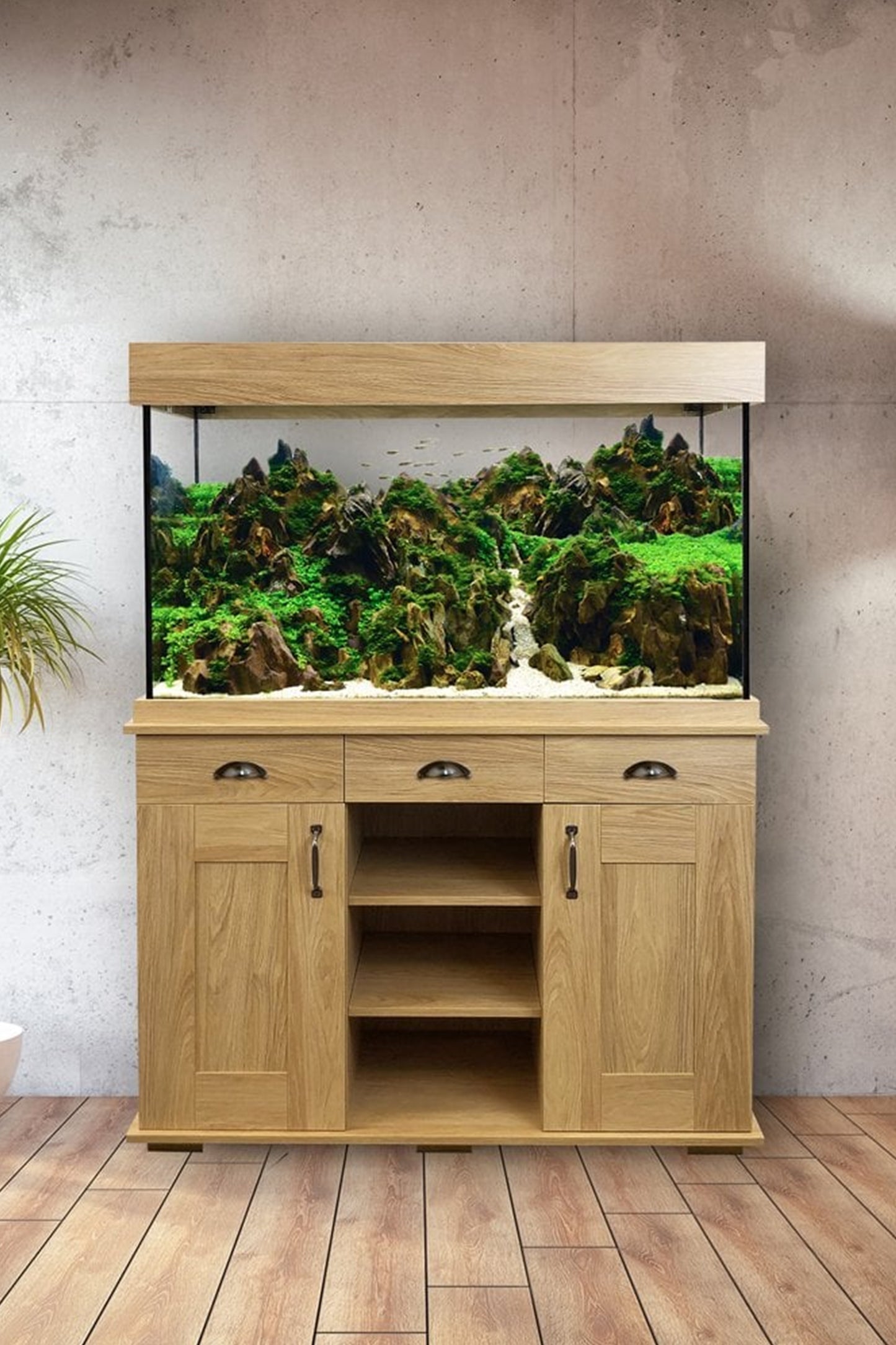 Acuario Fluval Shaker 252 litros en Roble
