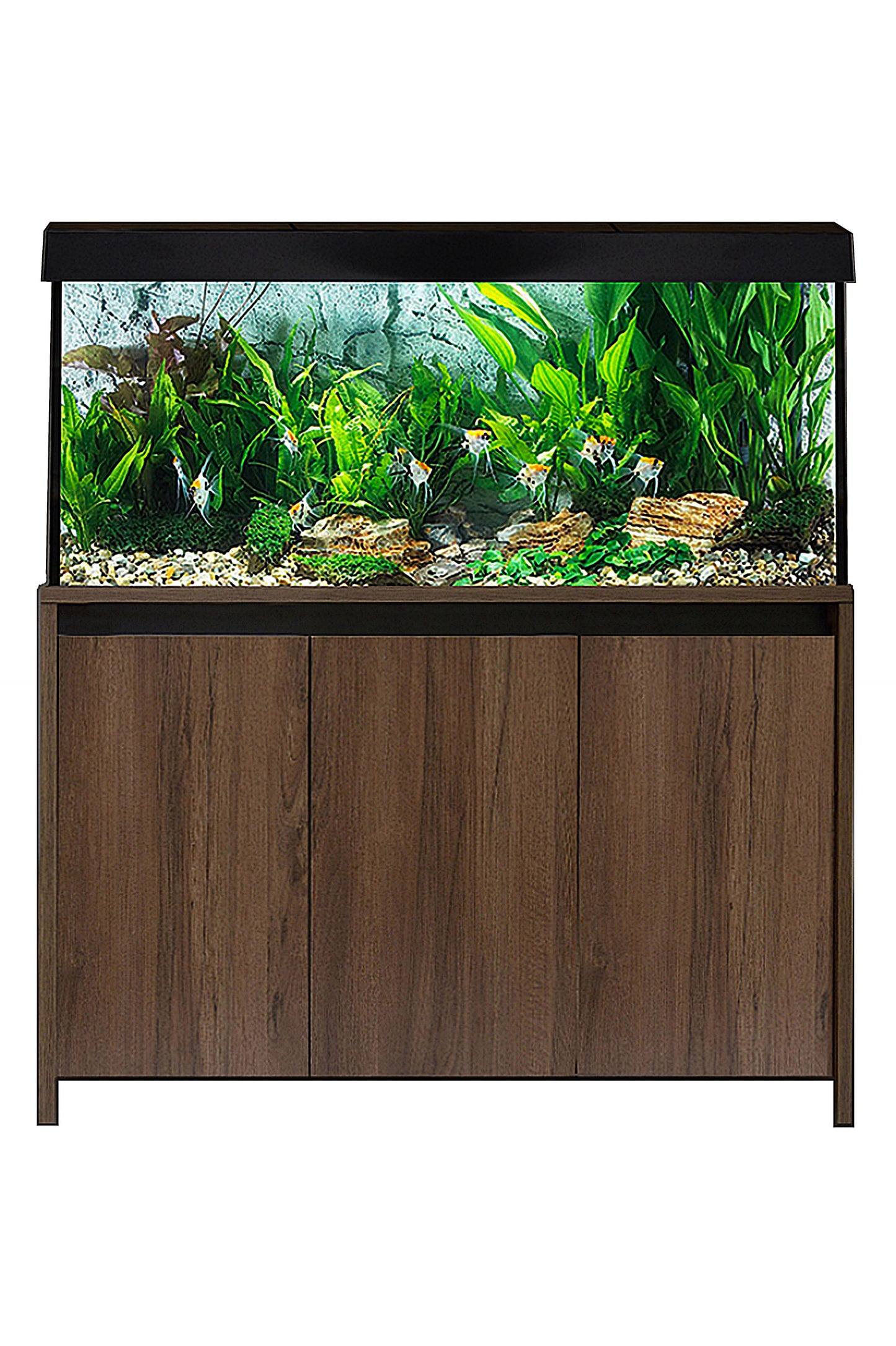 Acuario Roma 240 litros con mueble Nogal