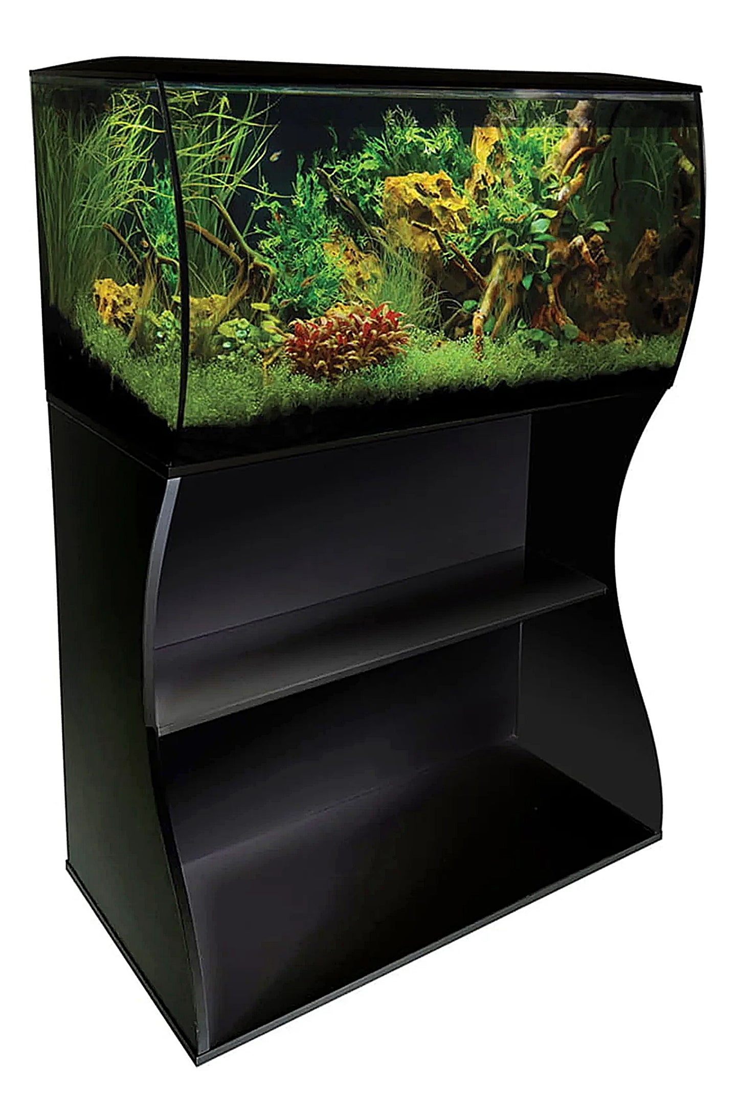 Acuario Fluval FLEX de 123 litros con mueble negro