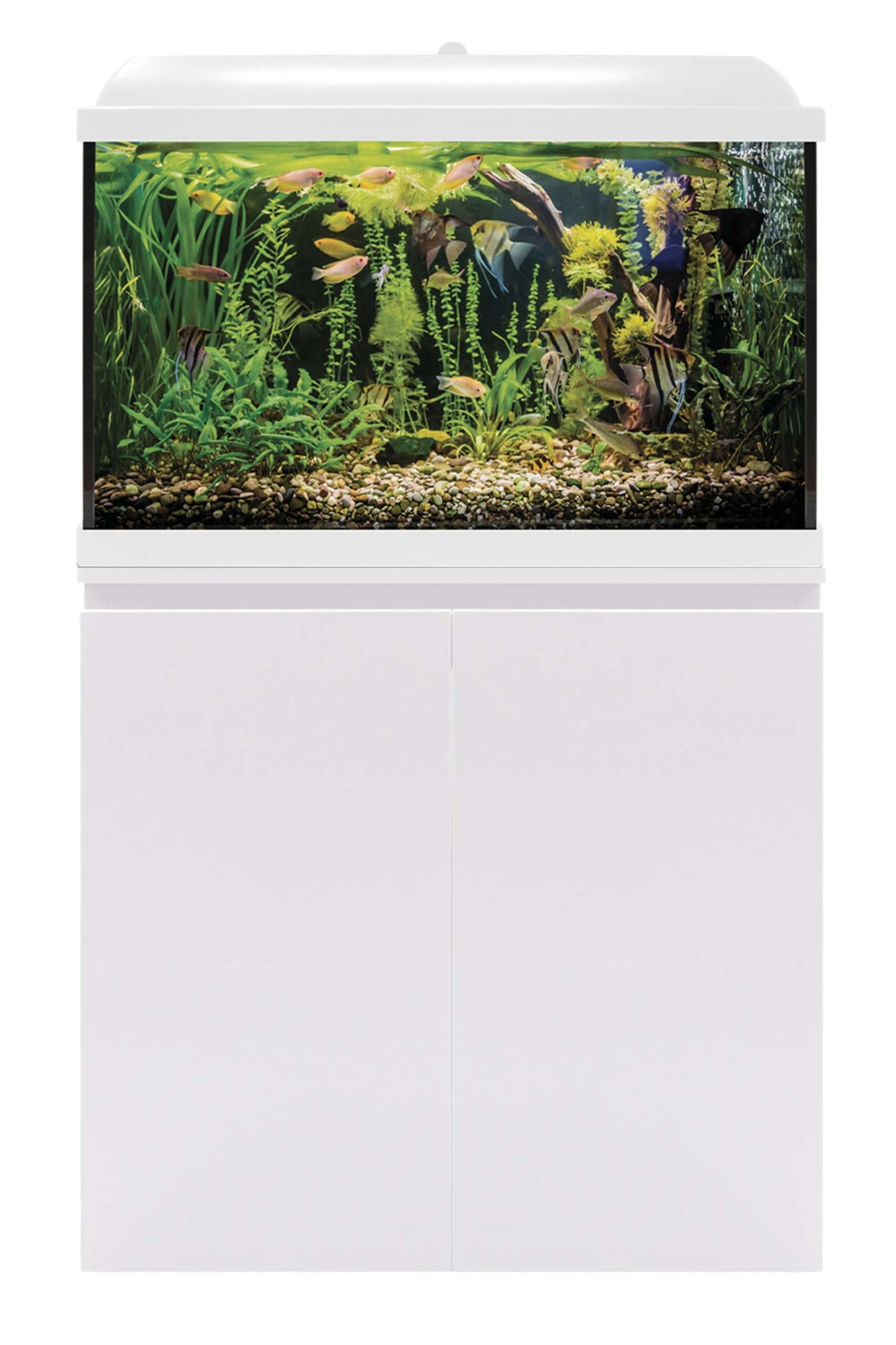 AquaLED PRO 68 Blanco - Acuario de 68 litros con mueble