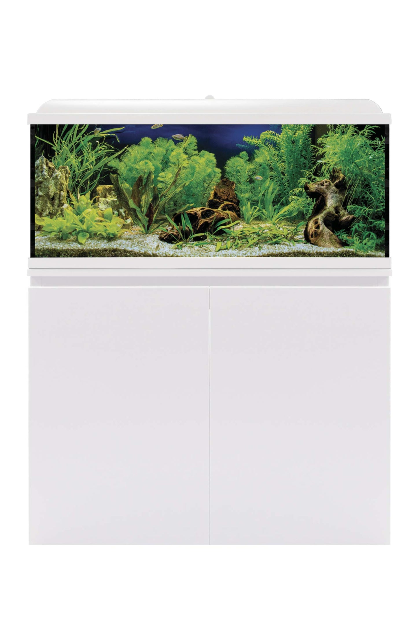 AquaLED PRO 130 - Acuario de 130 litros con mesa en Blanco