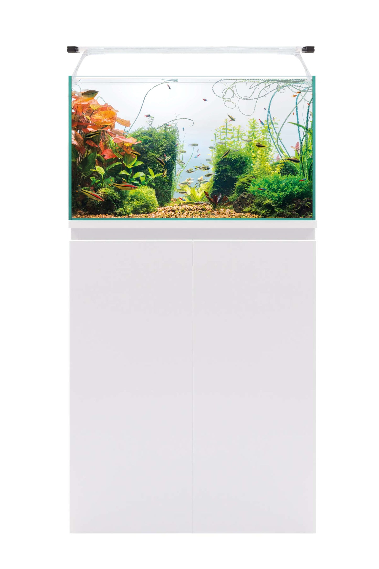 Acuario AquaLight Glass 60 de 52 litros con mueble