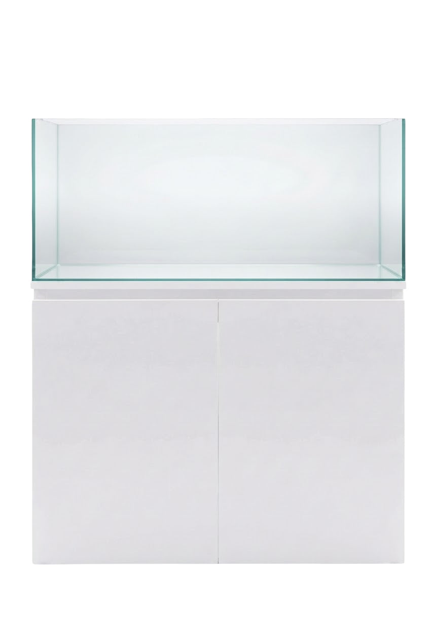 AquaScape 180 - Urna de cristal óptico de 179 litros con mueble AquaScape Blanco