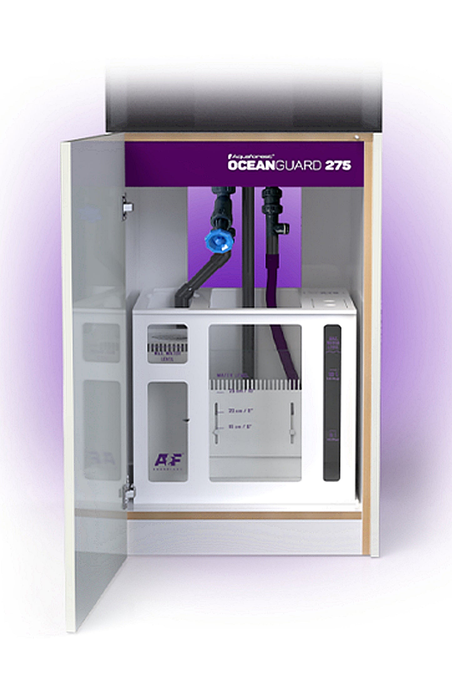 Acuario OCEAN GUARD 275 con mueble estilo DARK GRAY