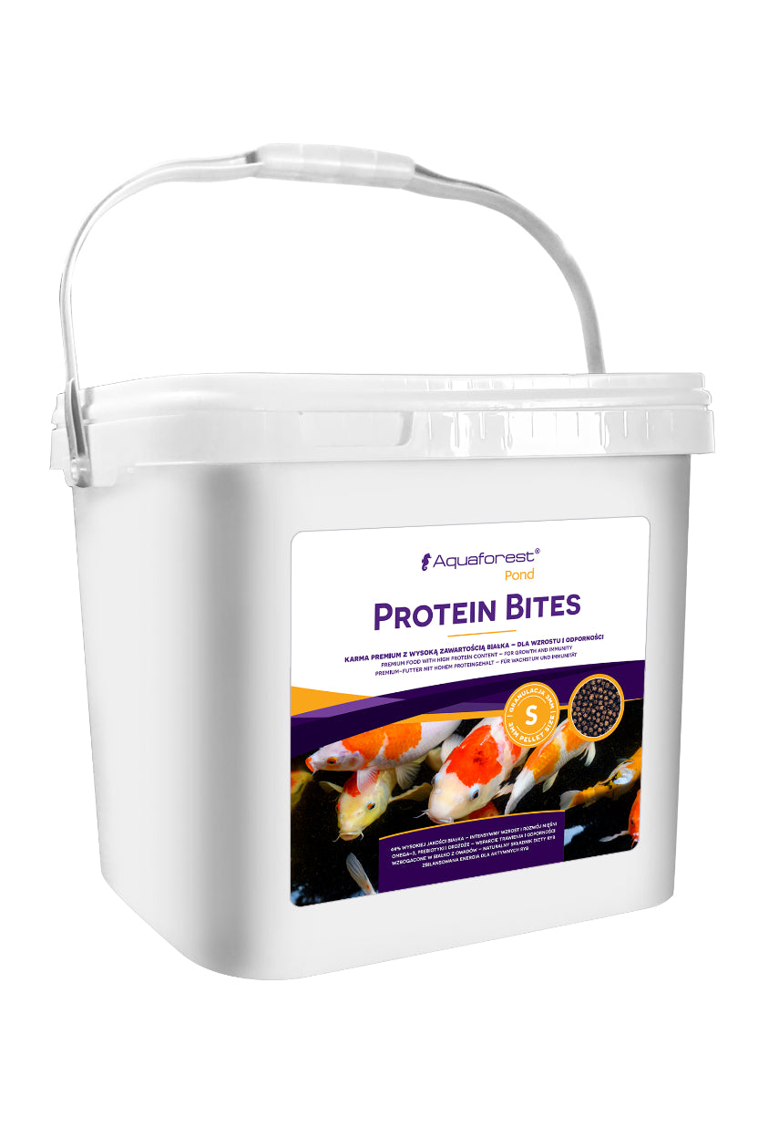 AQUAFOREST POND - PROTEIN BITES S de 1 kg - Alimento para peces de estanque alto en proteínas