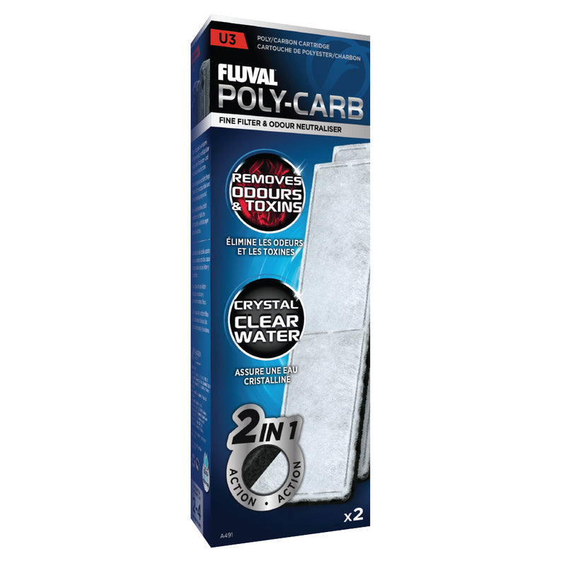 Fluval - Poly-Carb U3 - 2 uds
