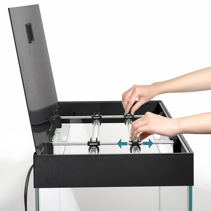 Acuario Optiset 240 litros con mueble Negro