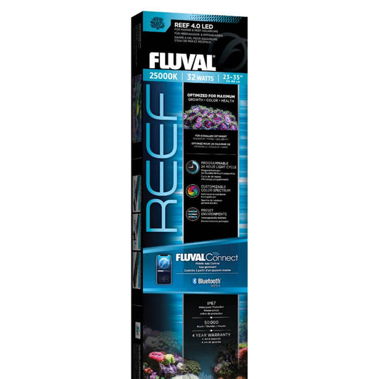 Fluval - Iluminación LED Reef 4.0 de 32W (58,9-88,9 cm)