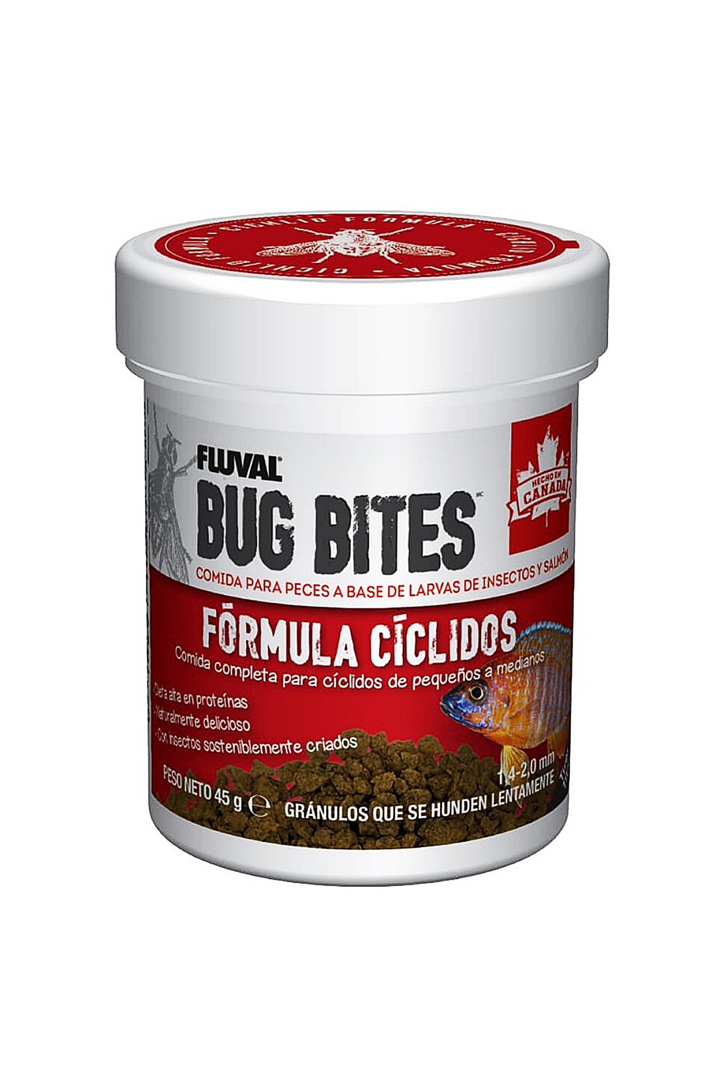 Fluval – Bug Bites Cichlids Granulat, 45 g