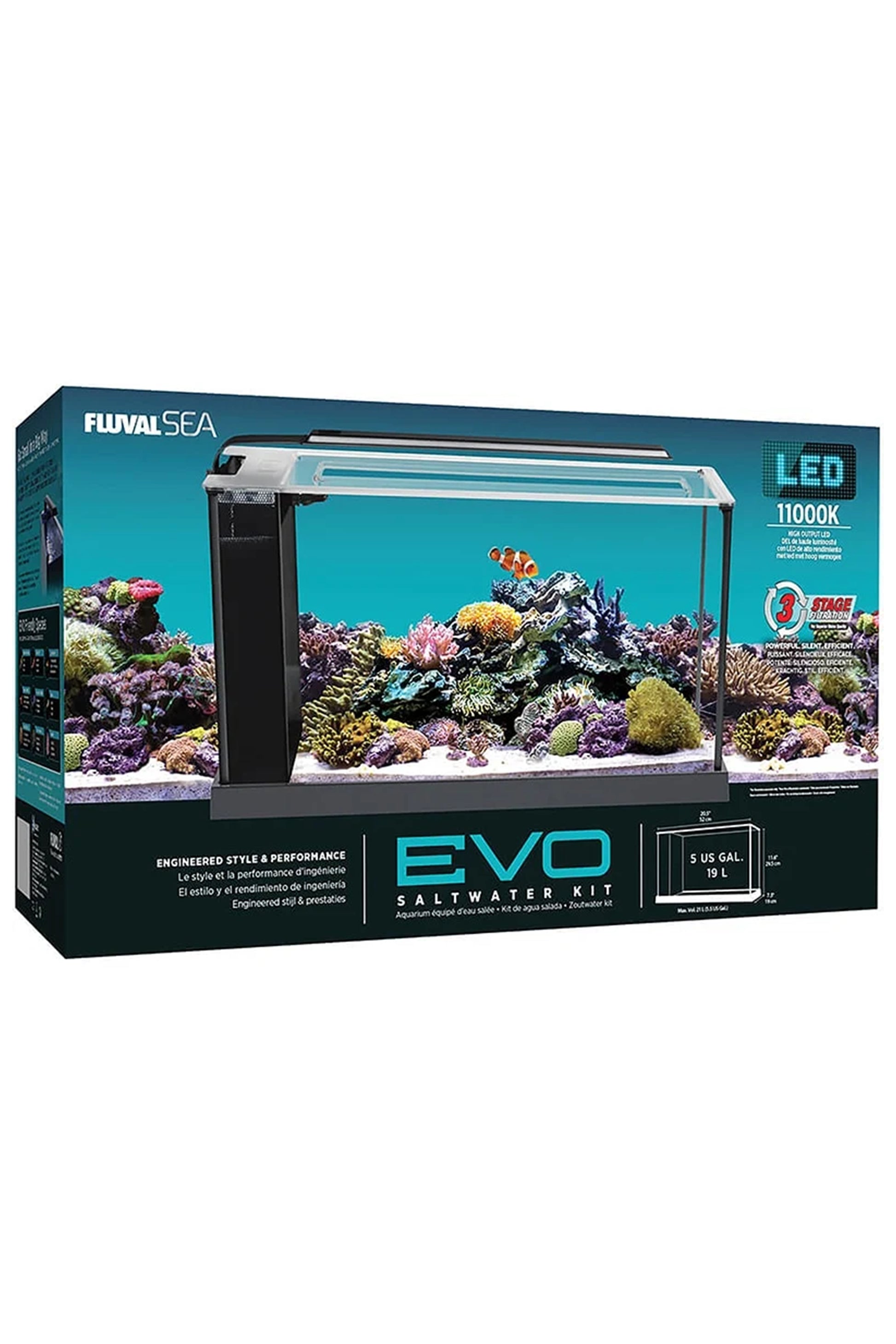 Fluval - Evo Black Marine Aquarium 19 Liter – Umdale