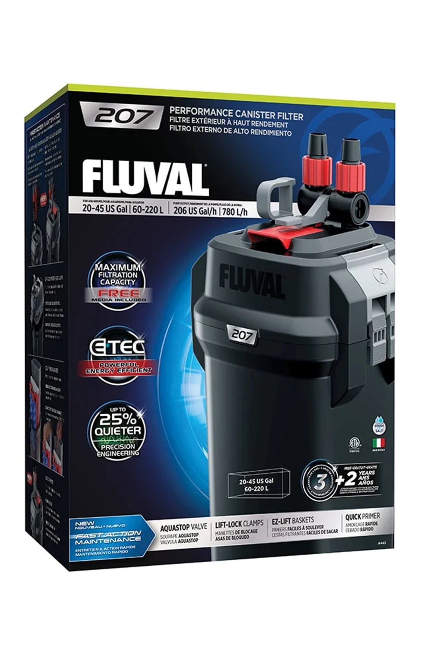 Fluval 207 Außenfilter (bis zu 220 Liter)