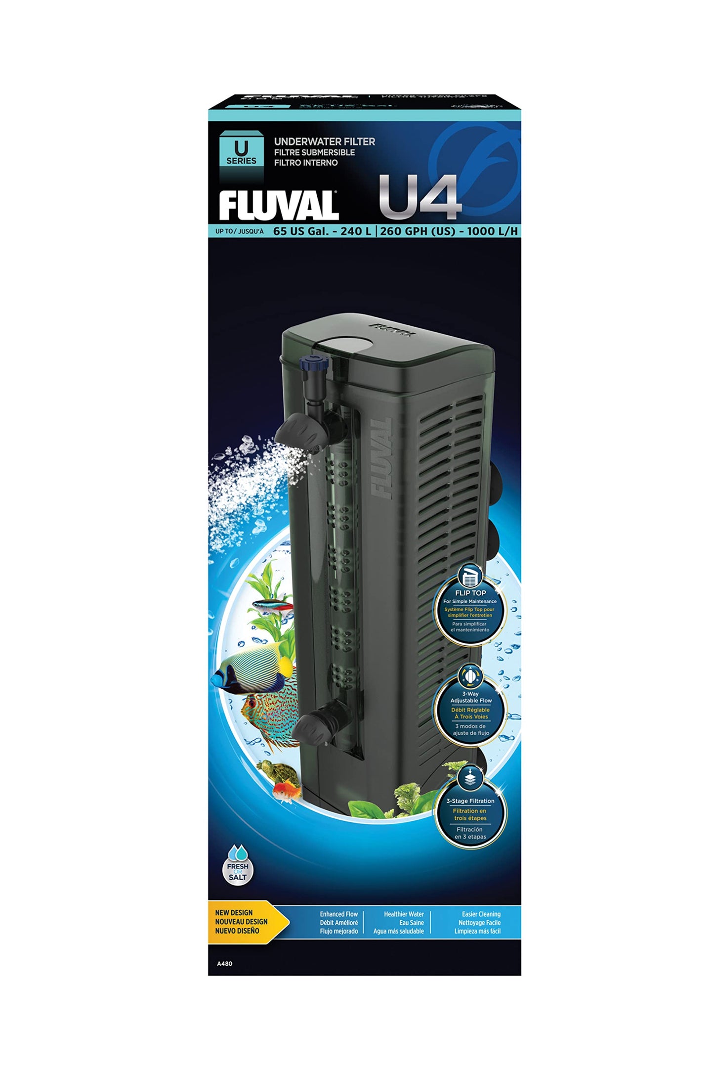 Fluval - U4 Innenfilter, 240L