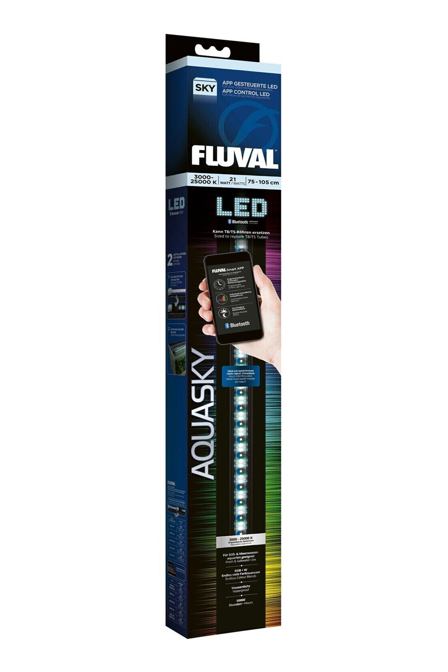 Fluval - Aquasky Led Bluetooth, 25 W, 83,5–106,5 cm