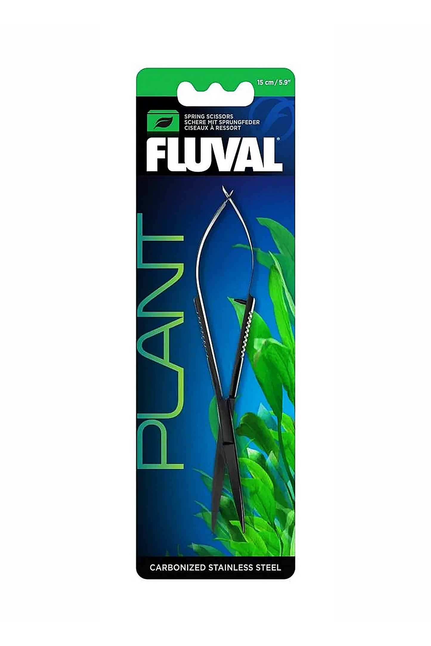 Fluval - Tesoura de Aço Mola Vegetal 25cm