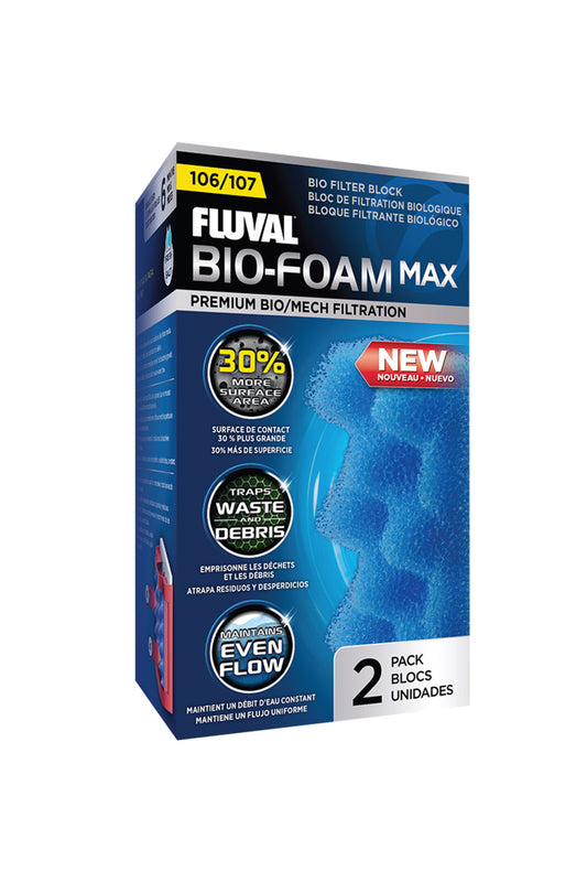 Fluval - Bio-Foam Max Blue 107 - 2 Einheiten