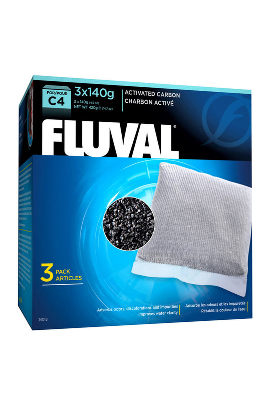 Fluval - Carbón Activado C4 - 3 uds