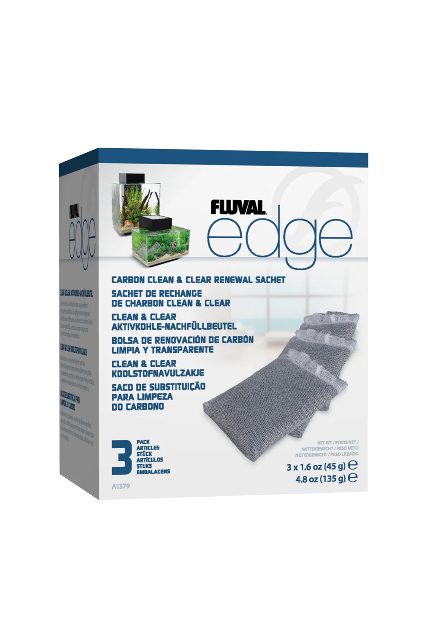 Fluval - Edge Carbon - 3 Einheiten