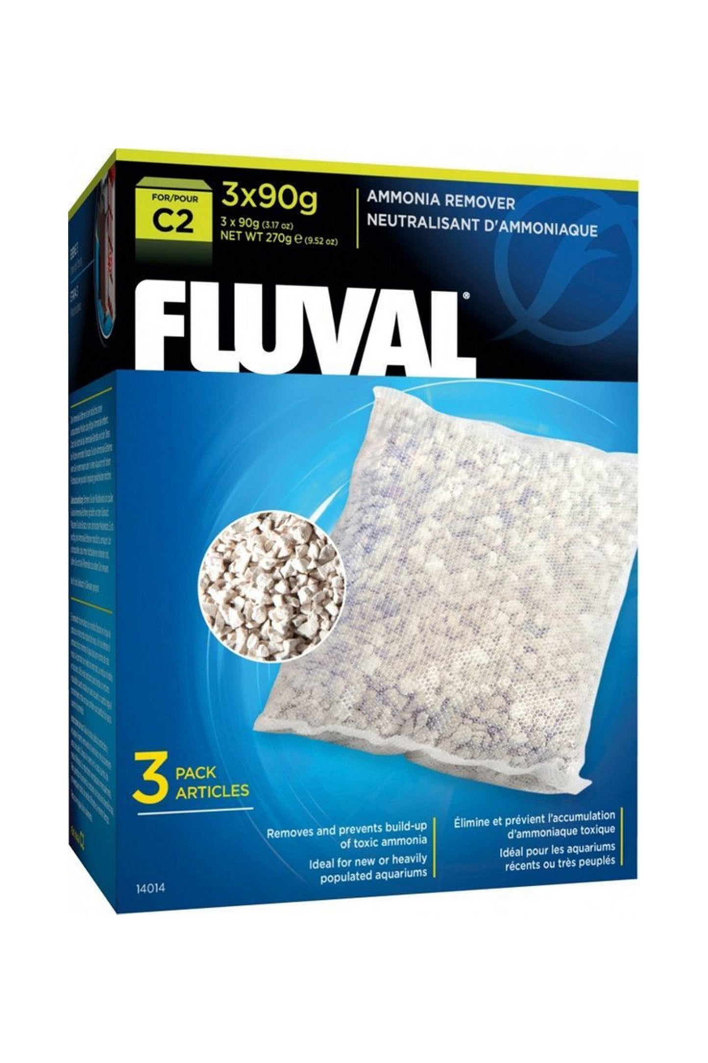 Fluval - Eliminador Amoniaco C2 - 3 uds