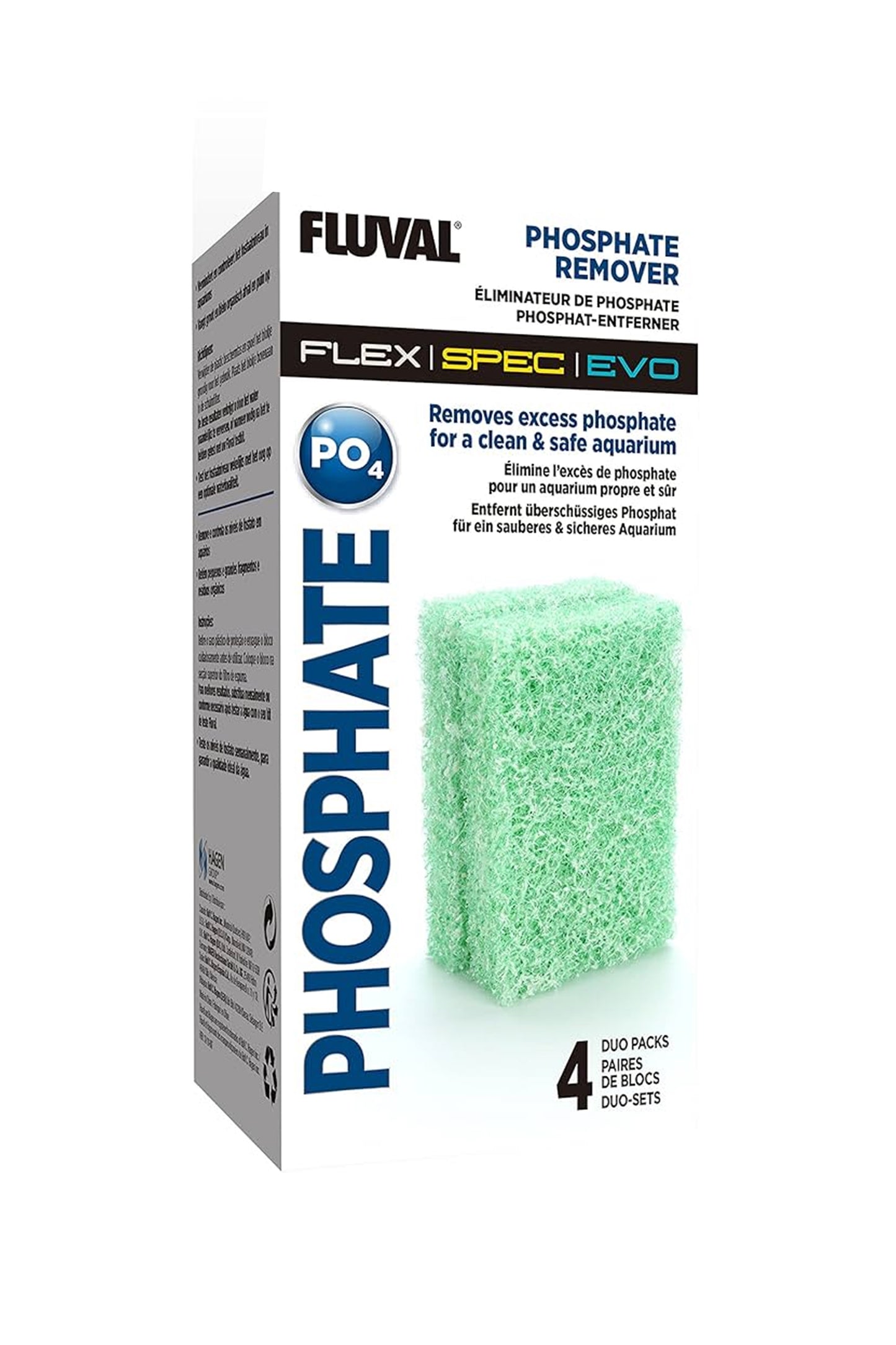 Fluval - Flex/Spec/Evo Eliminador Fosfato - 4 uds