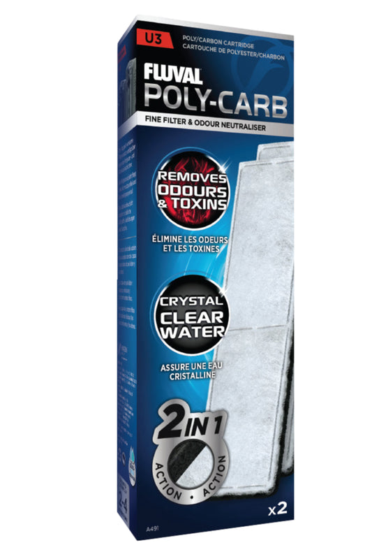 Fluval - Poly-Carb U3 - 2 uds