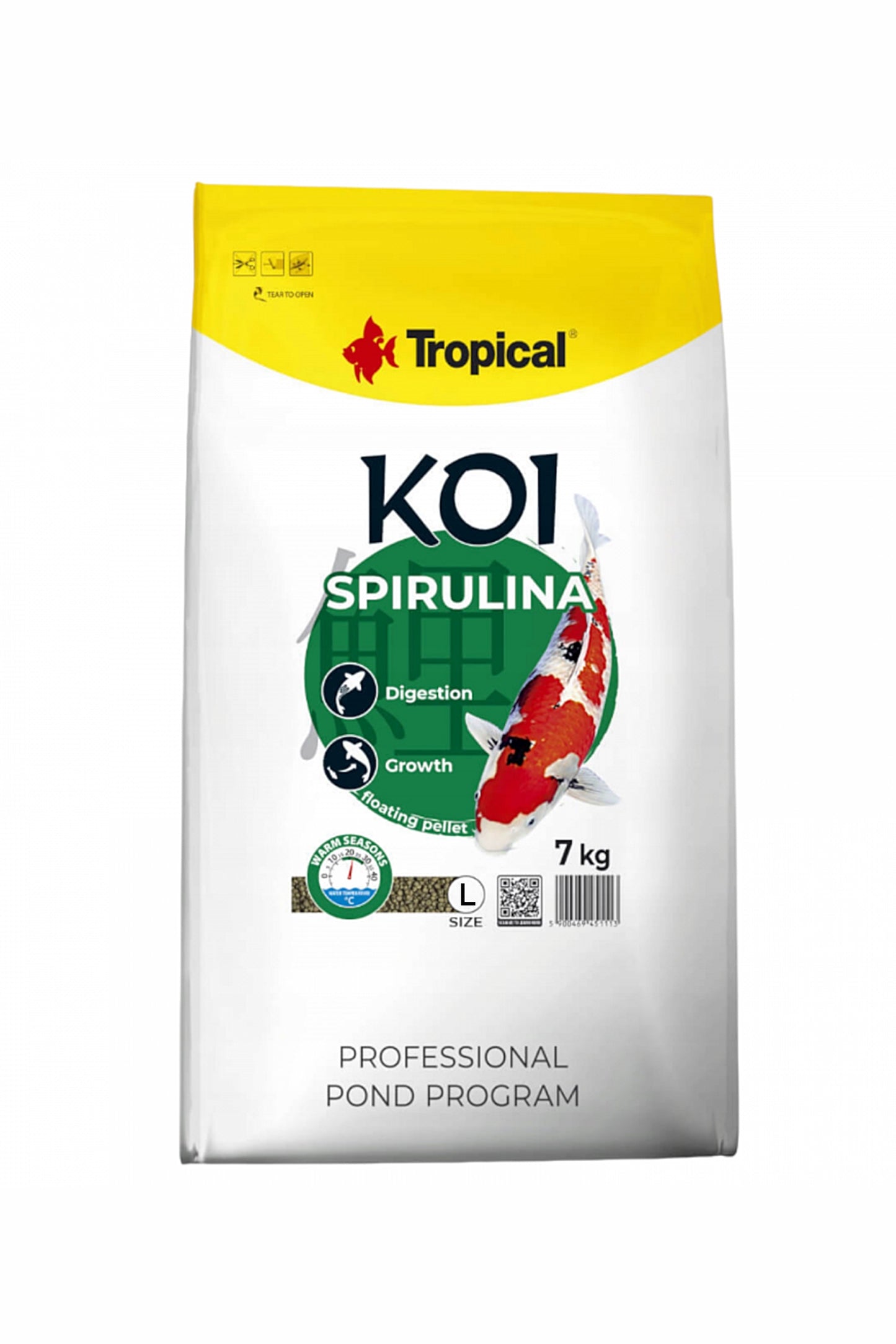 Tropical - Koi Spirulina Pellets L 7 K