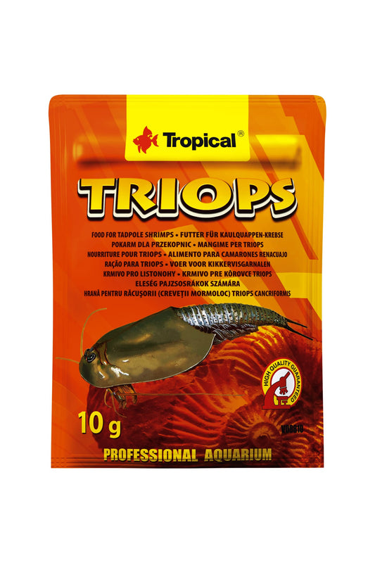 Tropisch – Triopsfutter, 10 g Beutel.