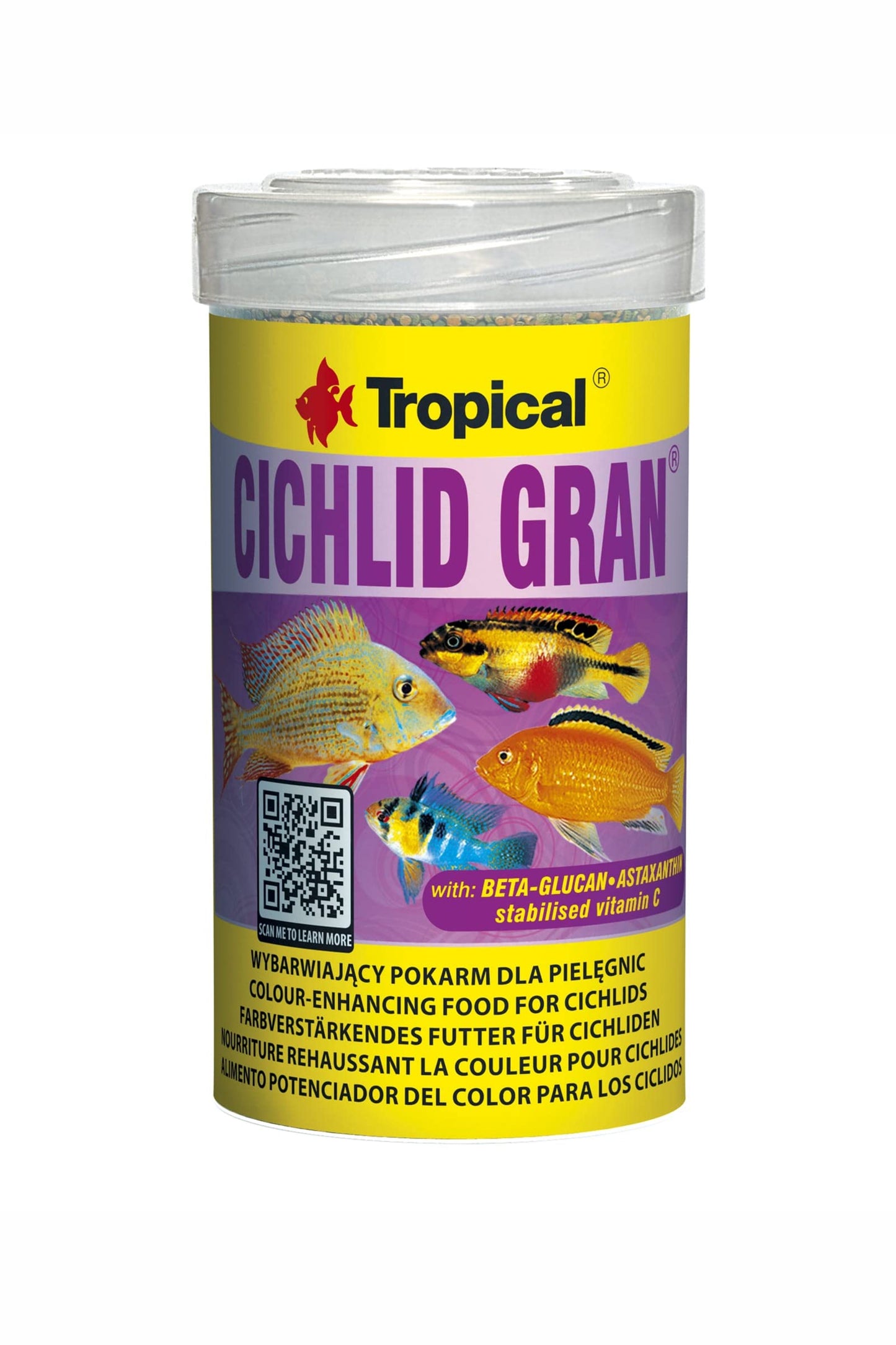 Tropical - Grânulos Cor Ciclídeo 250 ml.