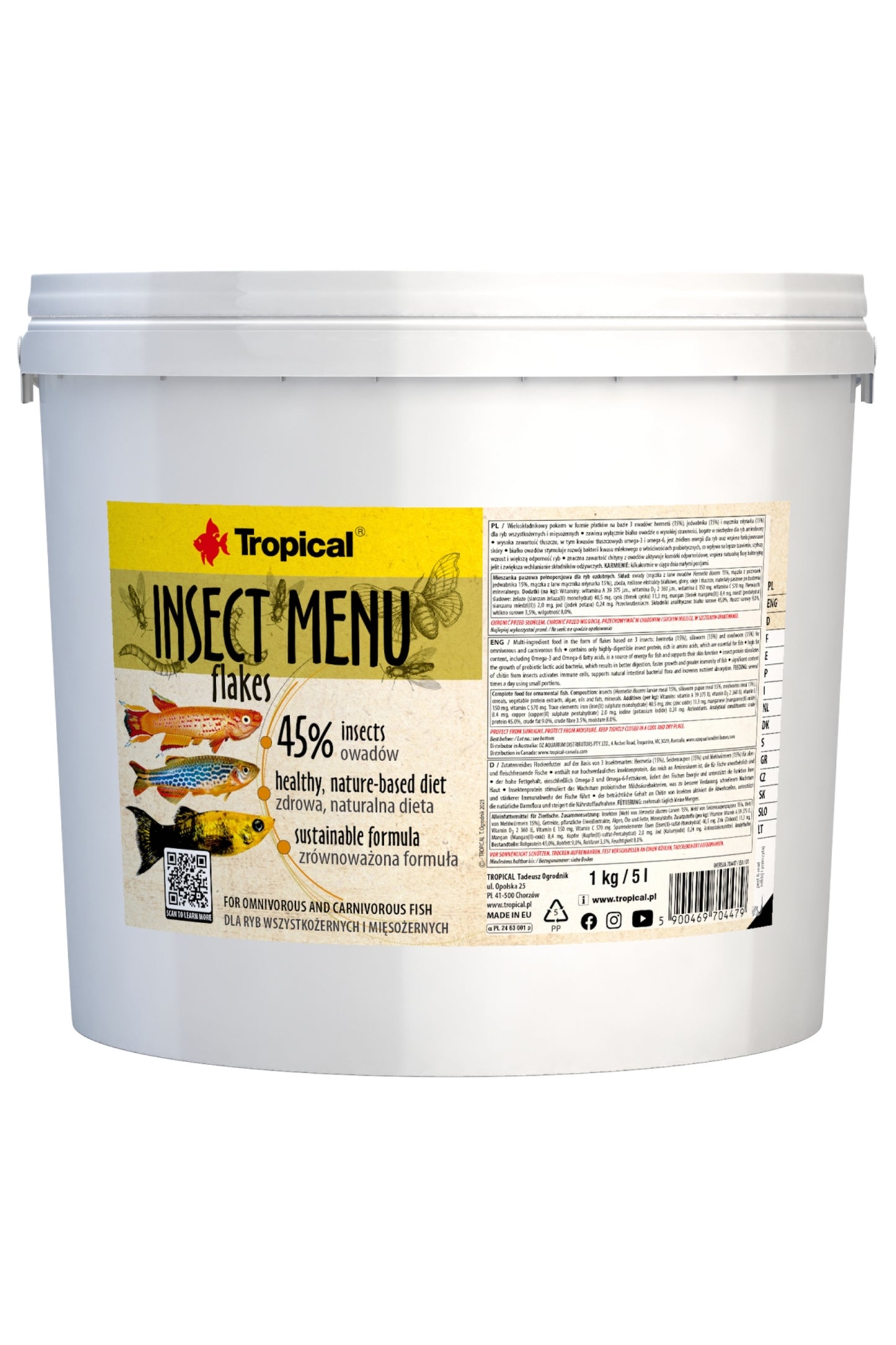 Tropical - Insect Menu Escamas 5 L