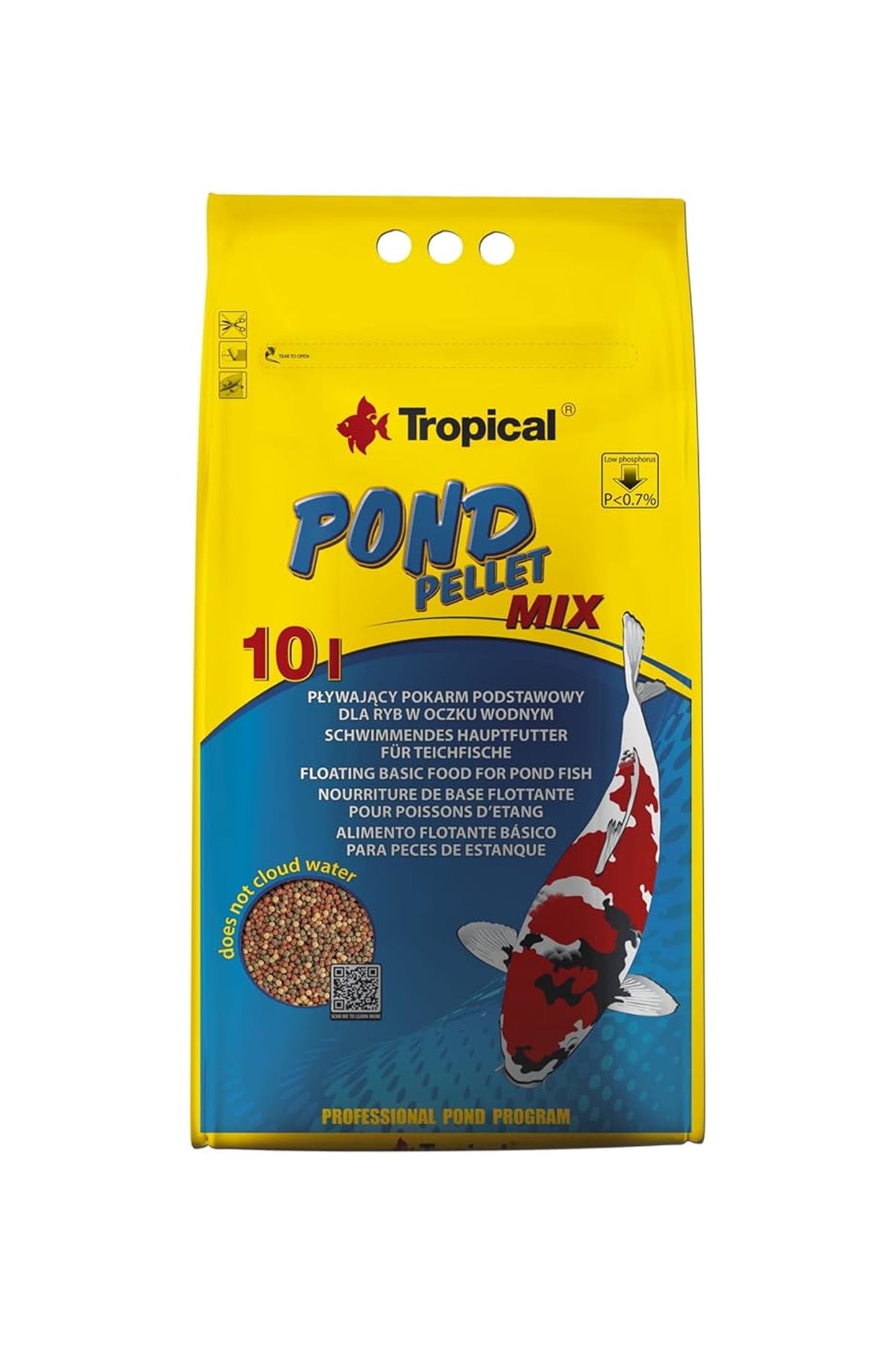 Tropical - 06 Saco Mistura para Pellets Pond 10 L/1300 grs.