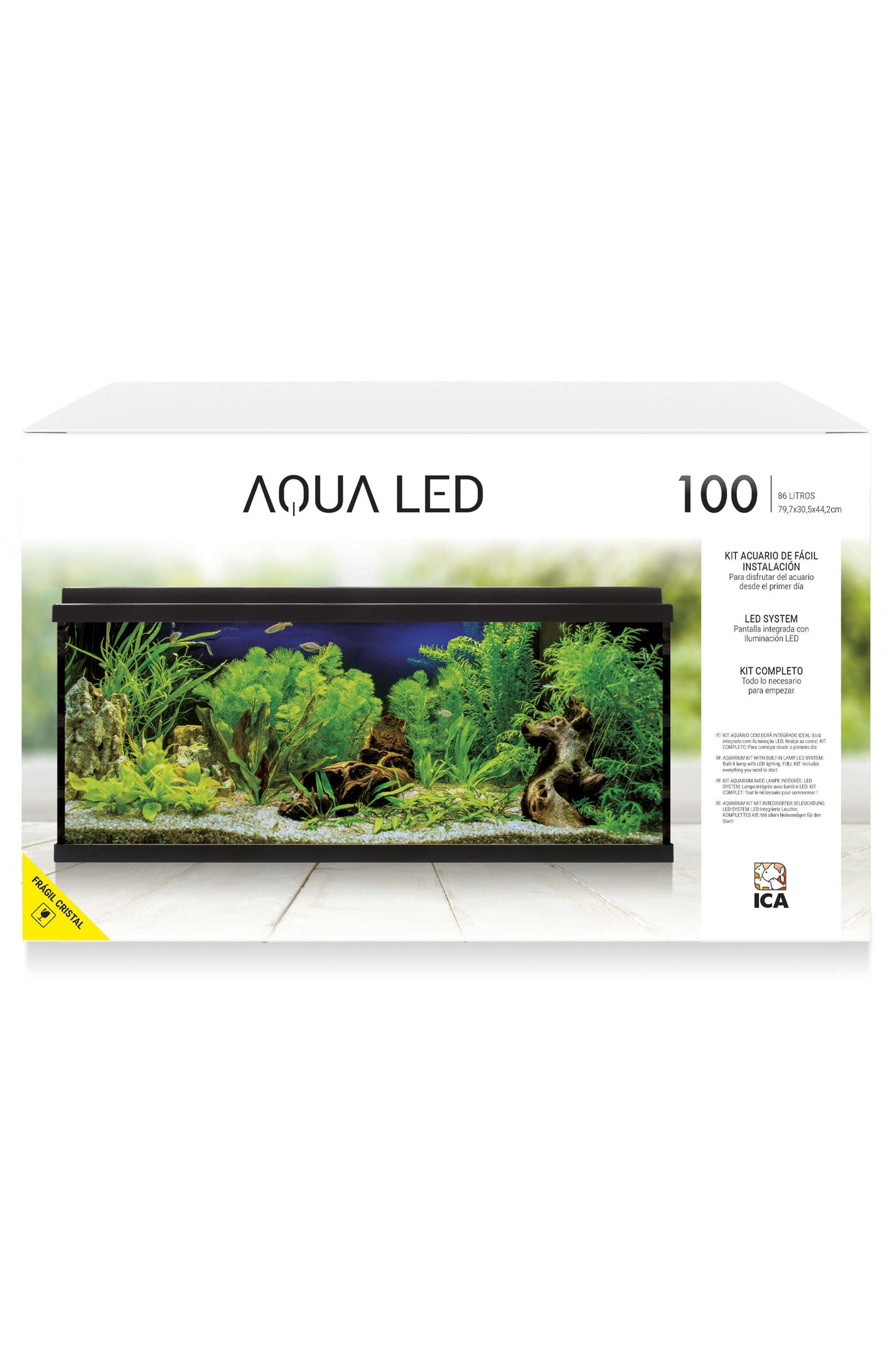 AquaLED 100 Aquarium-Set mit Innenfilter (100 Liter)