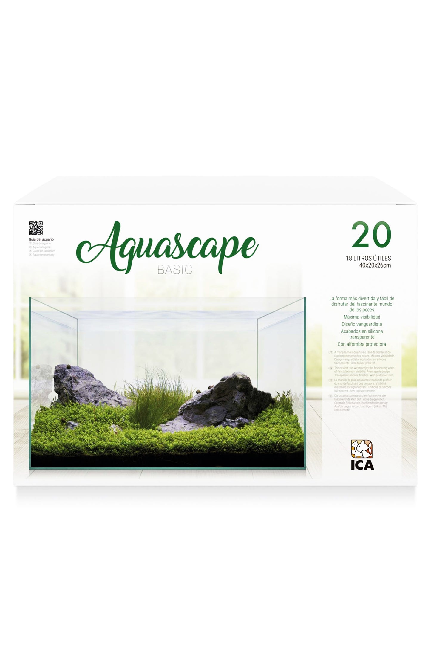 AquaScape Basic 20 Aquarium-Set (18 Liter)