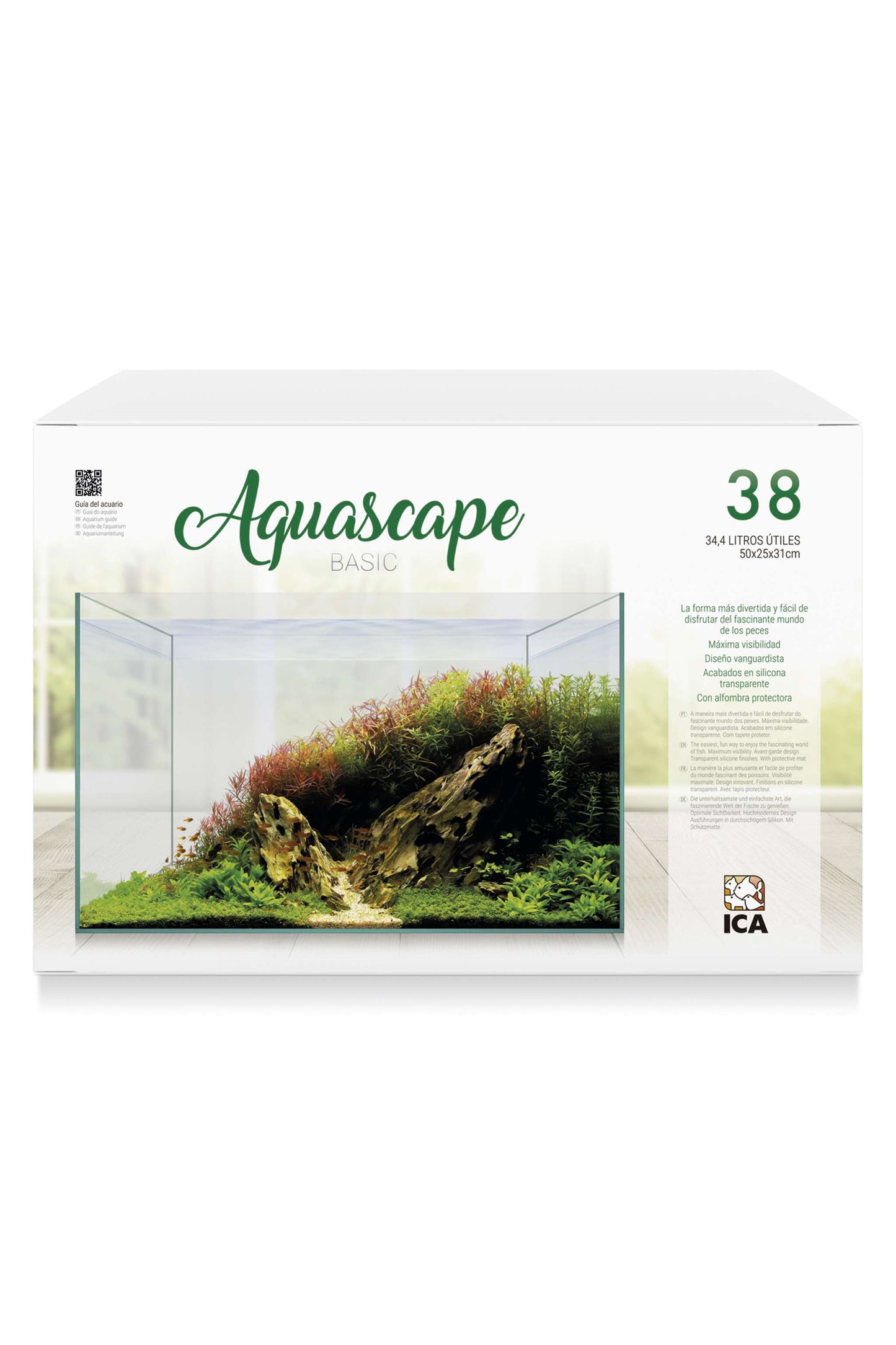 Acuario Kit AquaScape Basic 38 (34,4 litros)