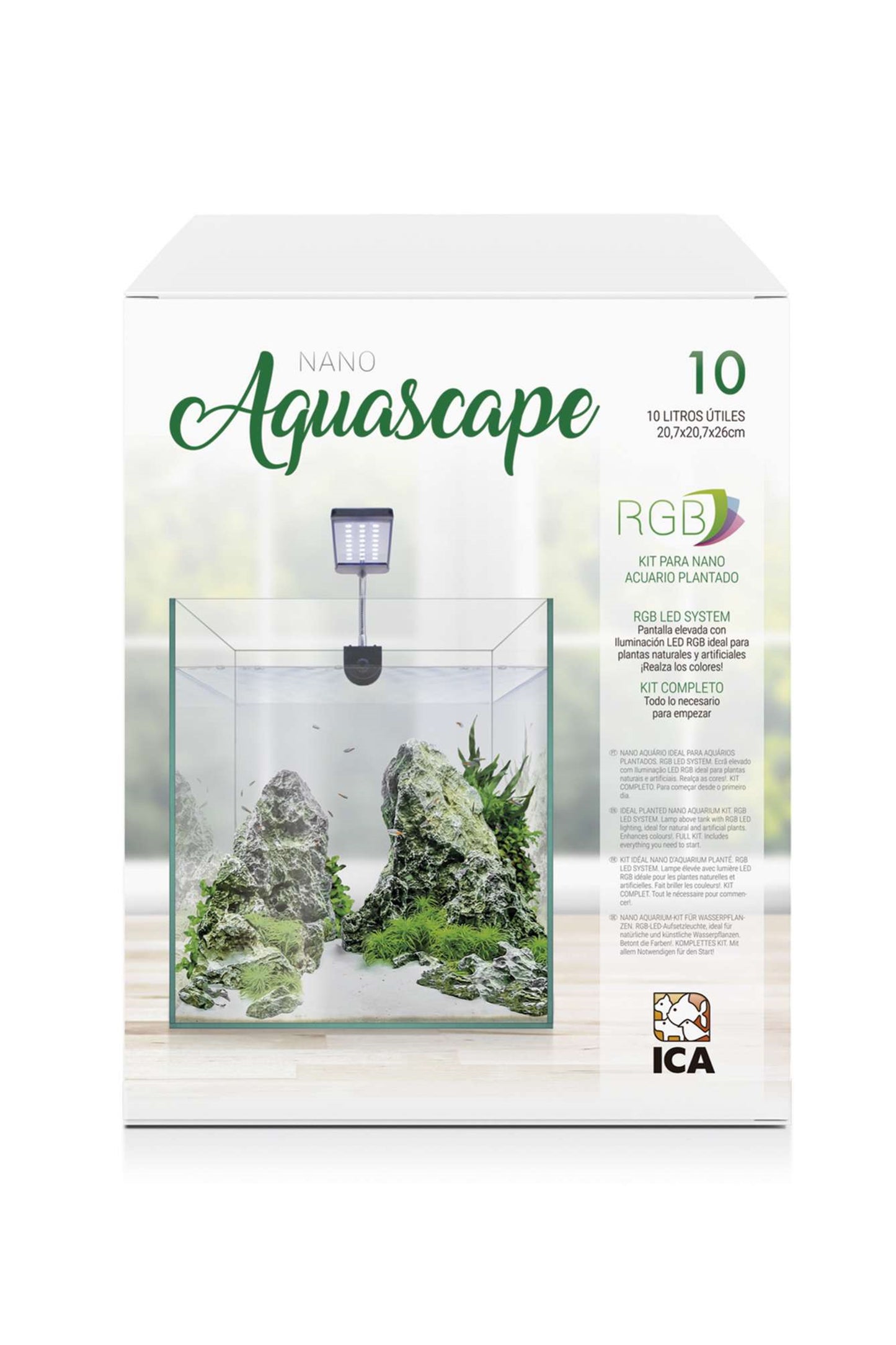 Kit Aquário Nano AquaScape RGB 10 (10 litros)