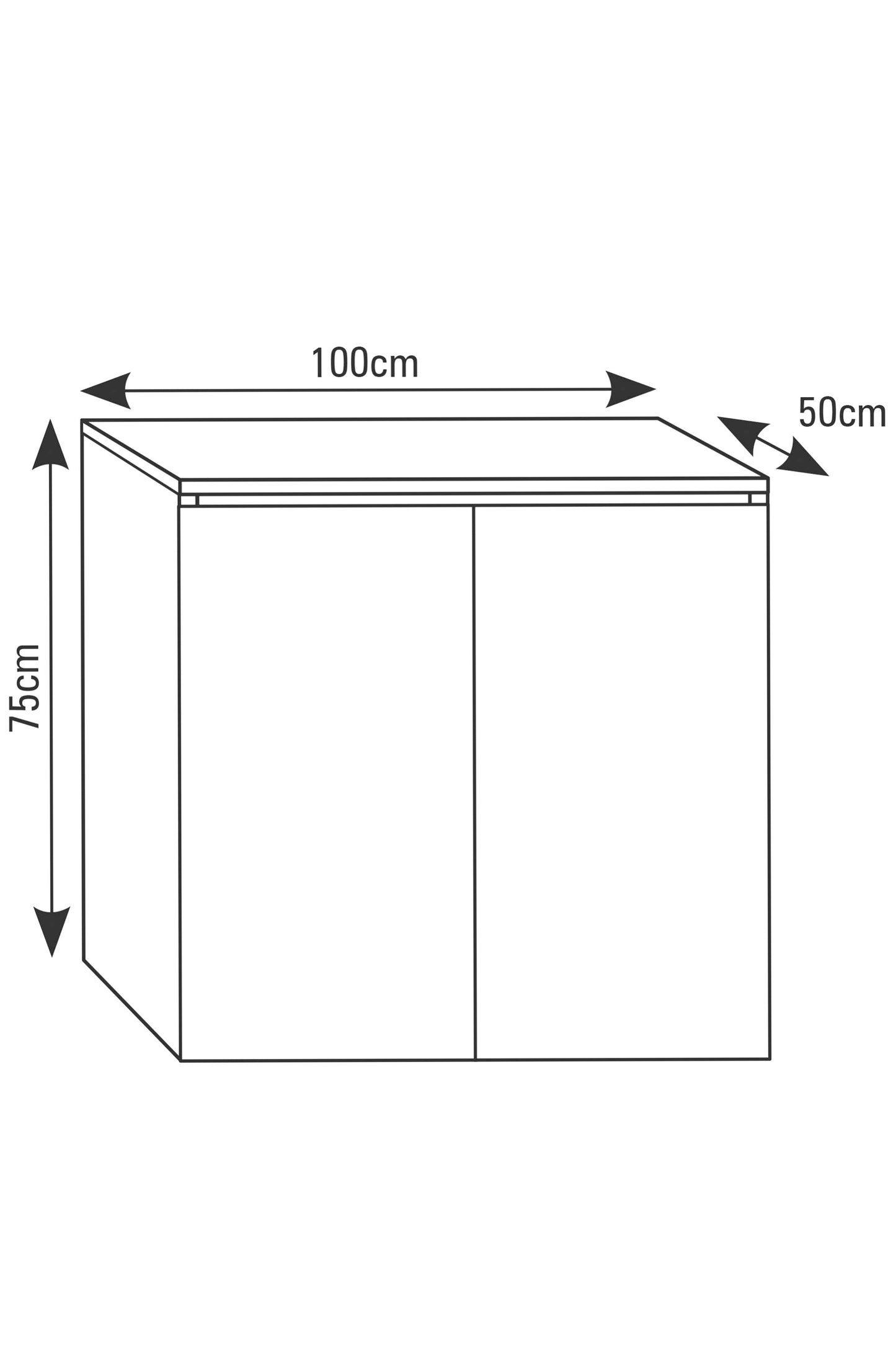 Mesa de aquário AquaScape PRO (100 cm) branca