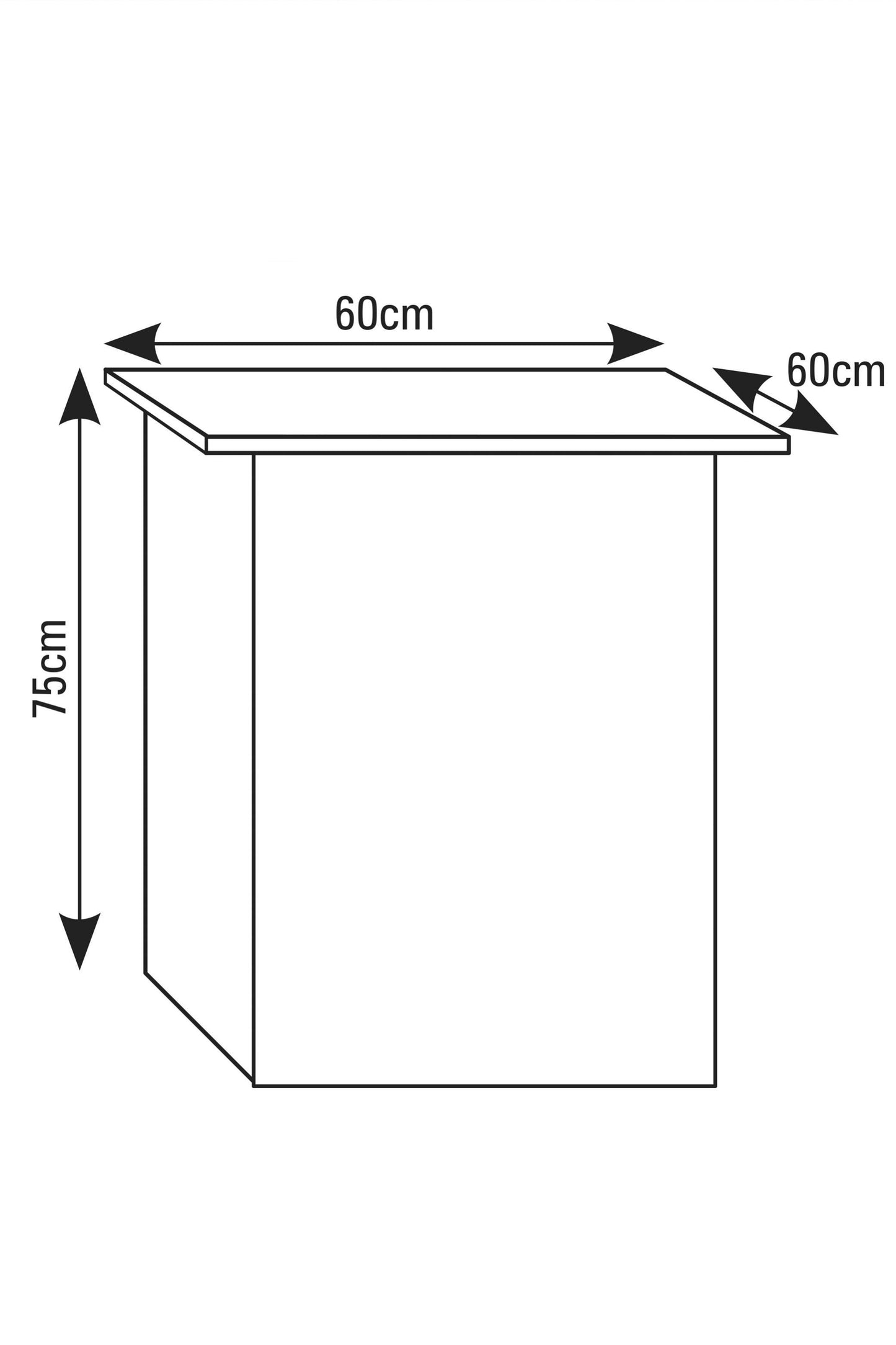 Aqualux PRO Cube Aquariumtisch 60 cm grau