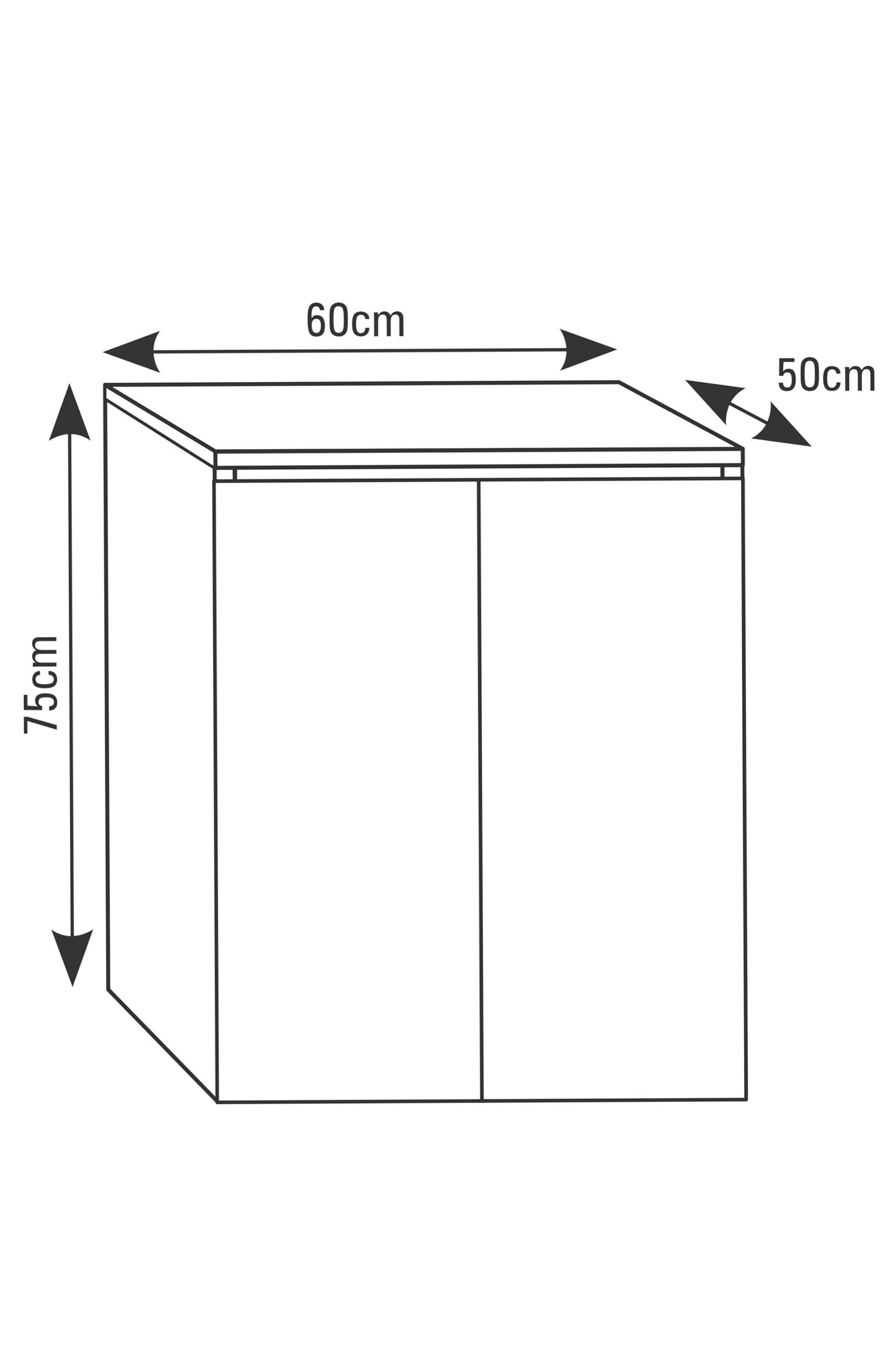 Mesa de aquário AquaScape PRO 60 cm branco