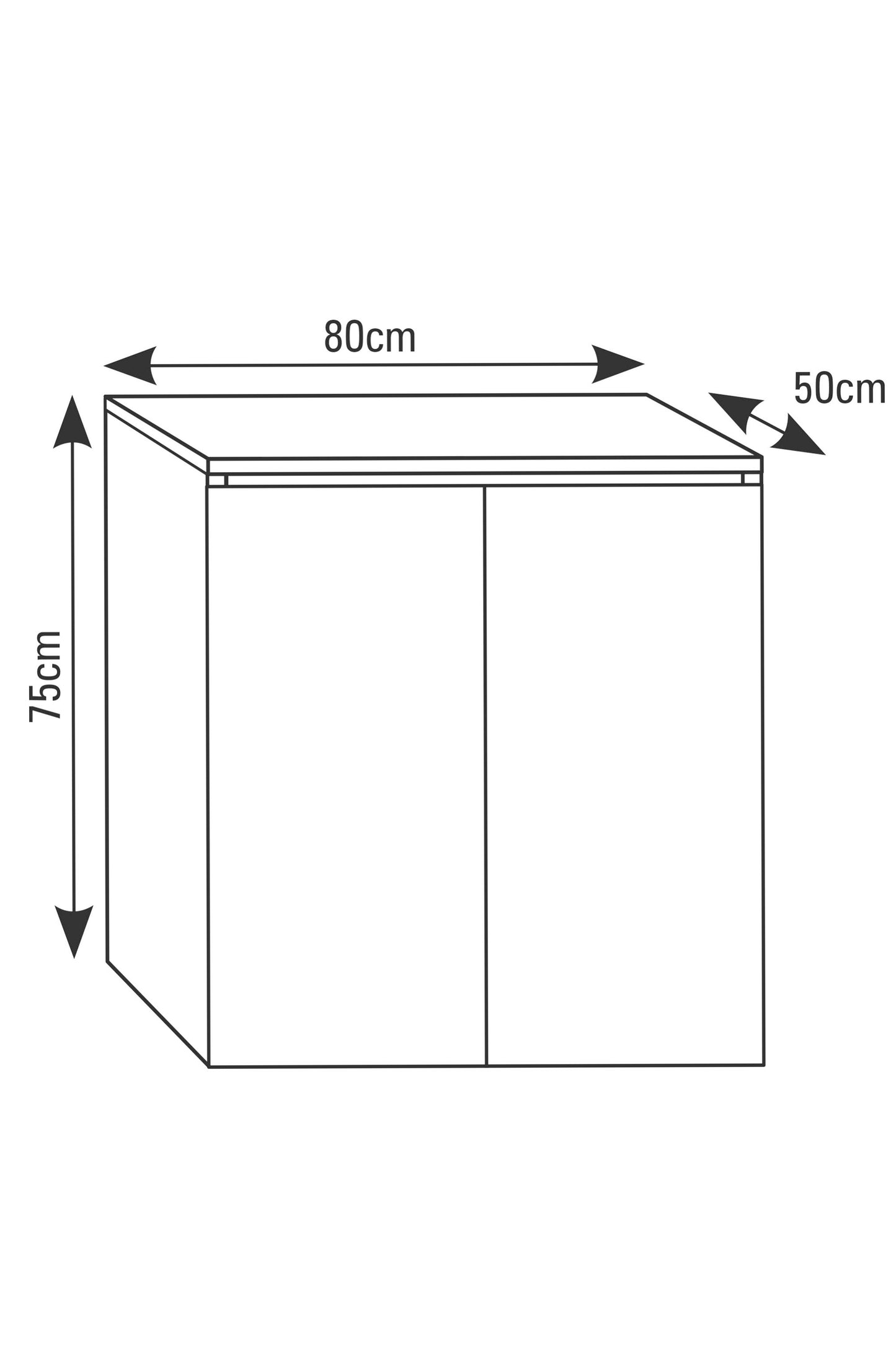 AquaScape PRO Aquariumtisch (80 cm) Weiß