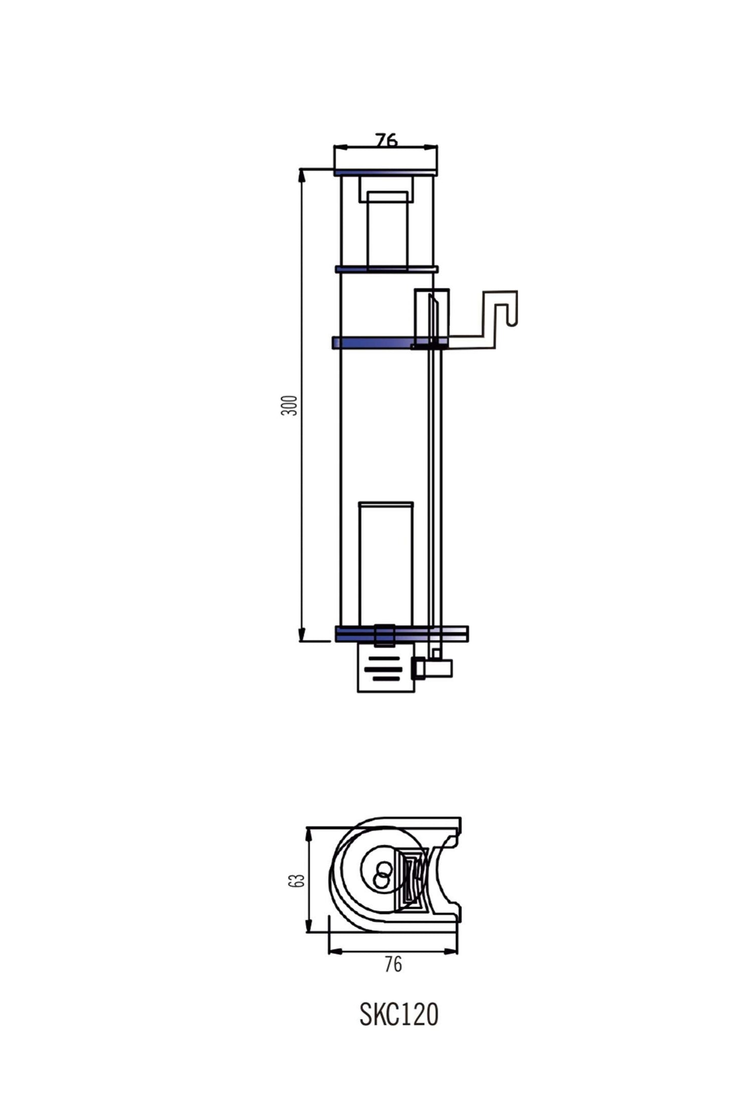 AquaOcean Compact Hängeskimmer (120 Liter)