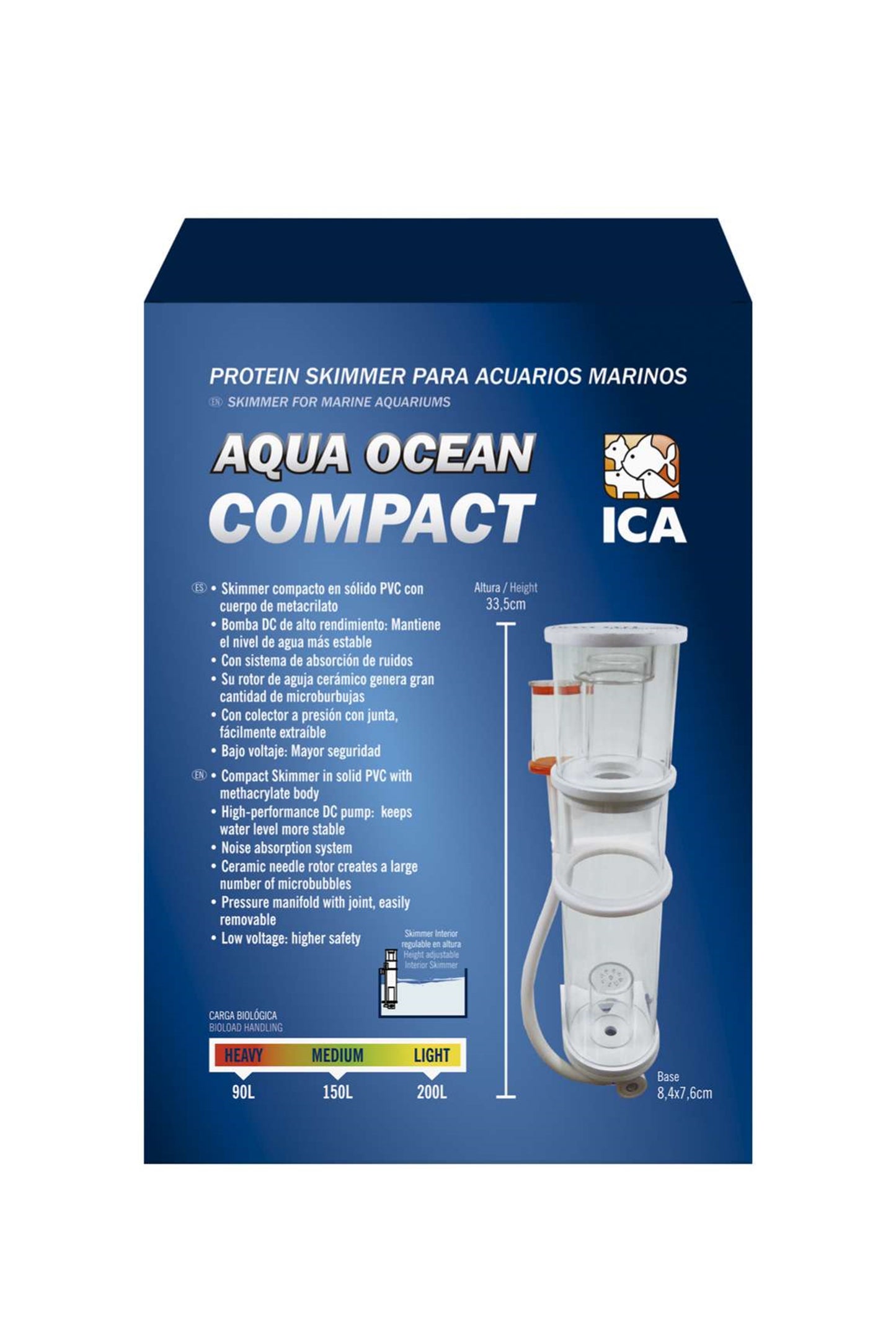 Skimmer AquaOcean Compact para colgar (200 litros)