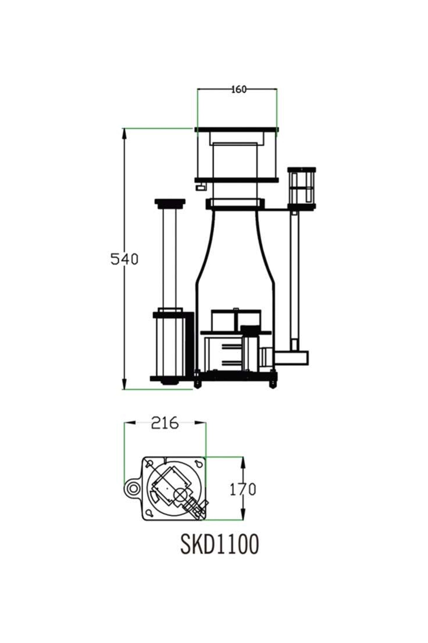 AquaOcean Smart DC Skimmer (1100 Liter)