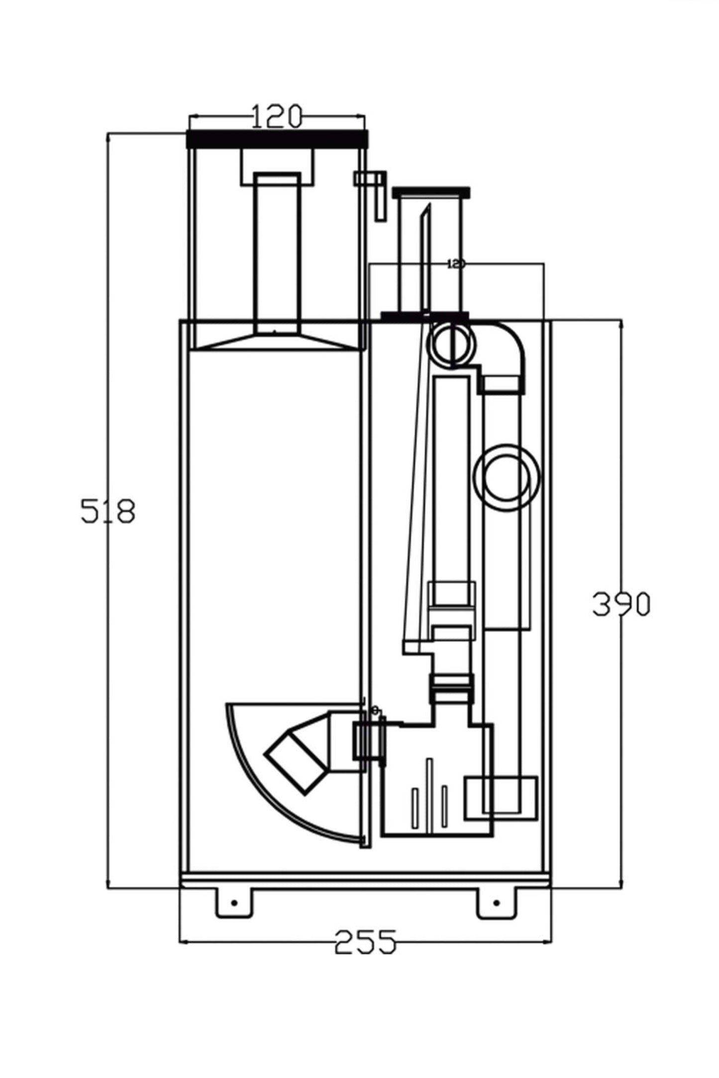 AquaOcean Hang Backpack Skimmer (500 Liter)